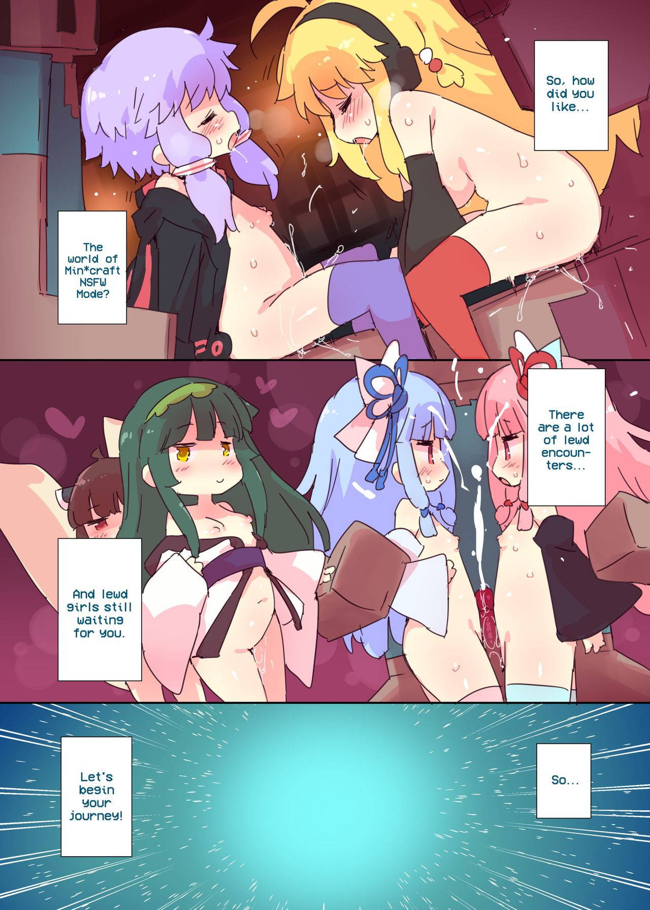 [Dr.VERMILION (Petenshi)] Ecchi na M*necraft Goannai Bon | M*necraft: NSFW Mode (VOICEROID, Minecraft) [English] [2d-market.com] [Decensored] [Digital]