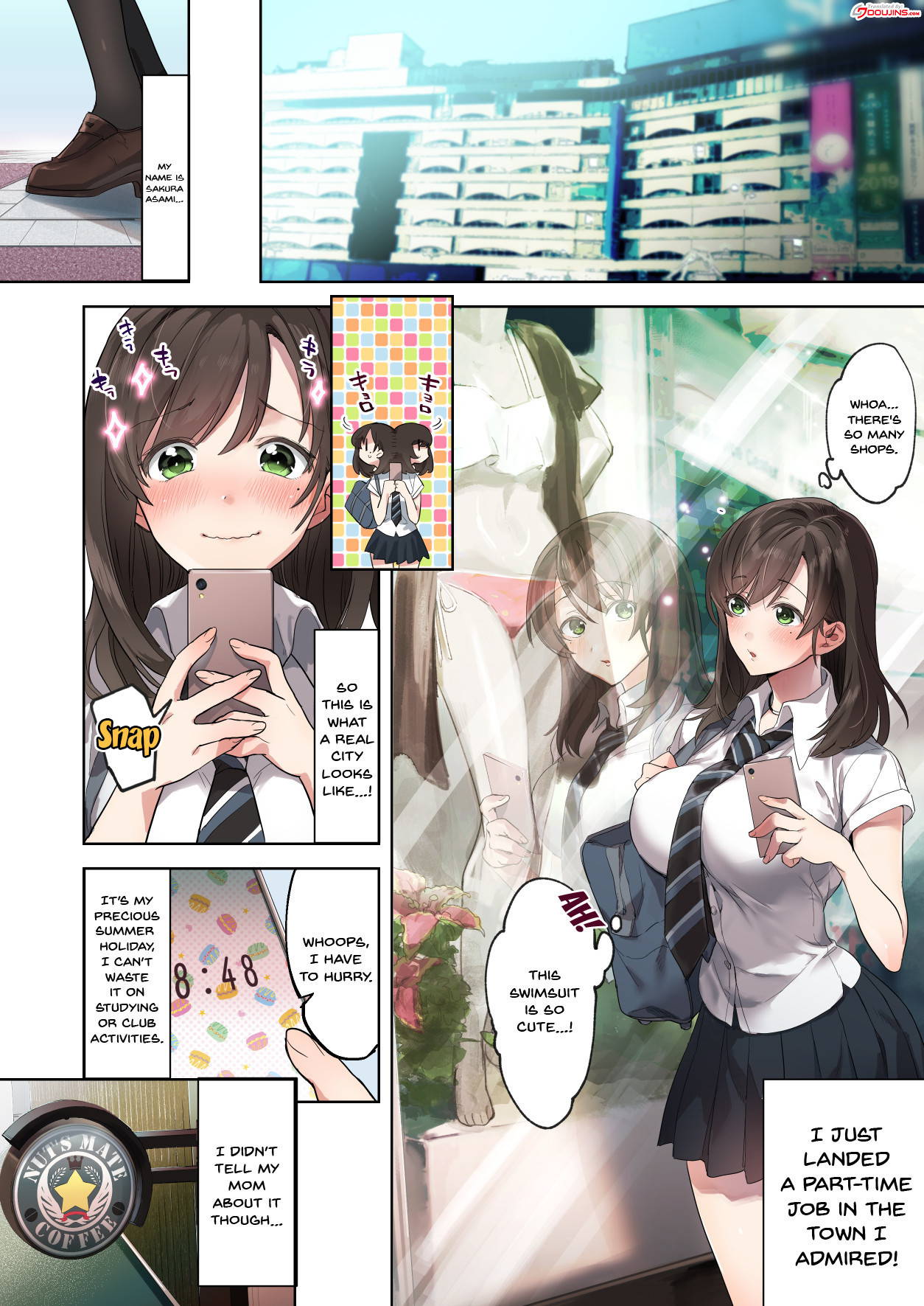 the first experience of a student part-timer [English] {Doujins.com}