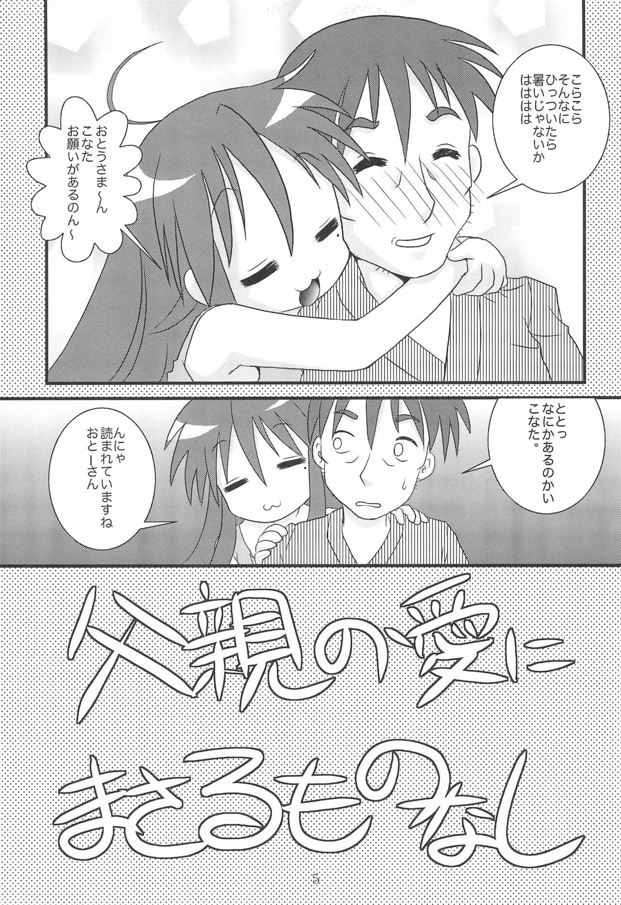 (C72) [Usagi Youchien (Morino Usagi)] Kore, Otou-san ga Tsuketa Camera da yo (Lucky Star)