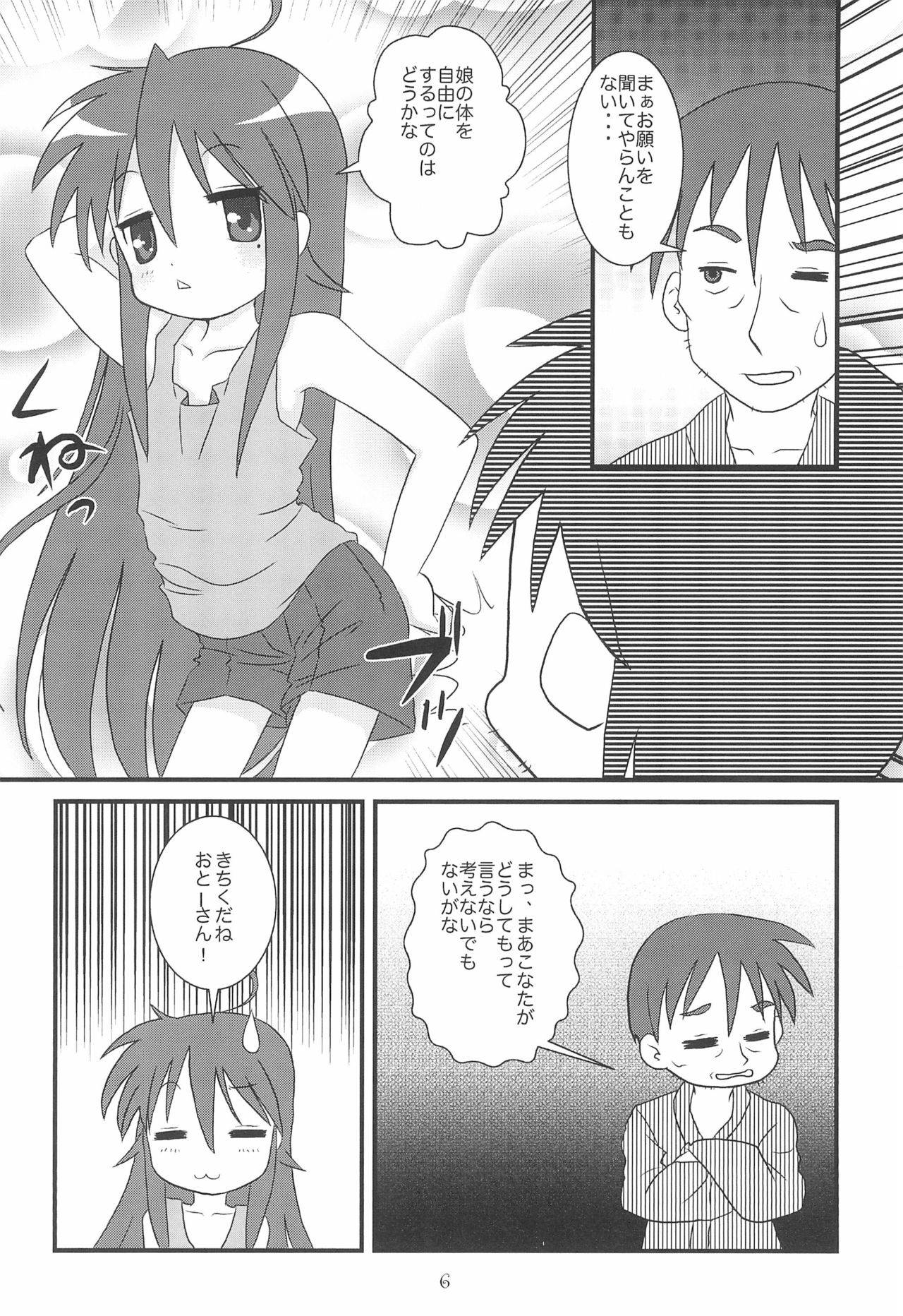 (C72) [Usagi Youchien (Morino Usagi)] Kore, Otou-san ga Tsuketa Camera da yo (Lucky Star)