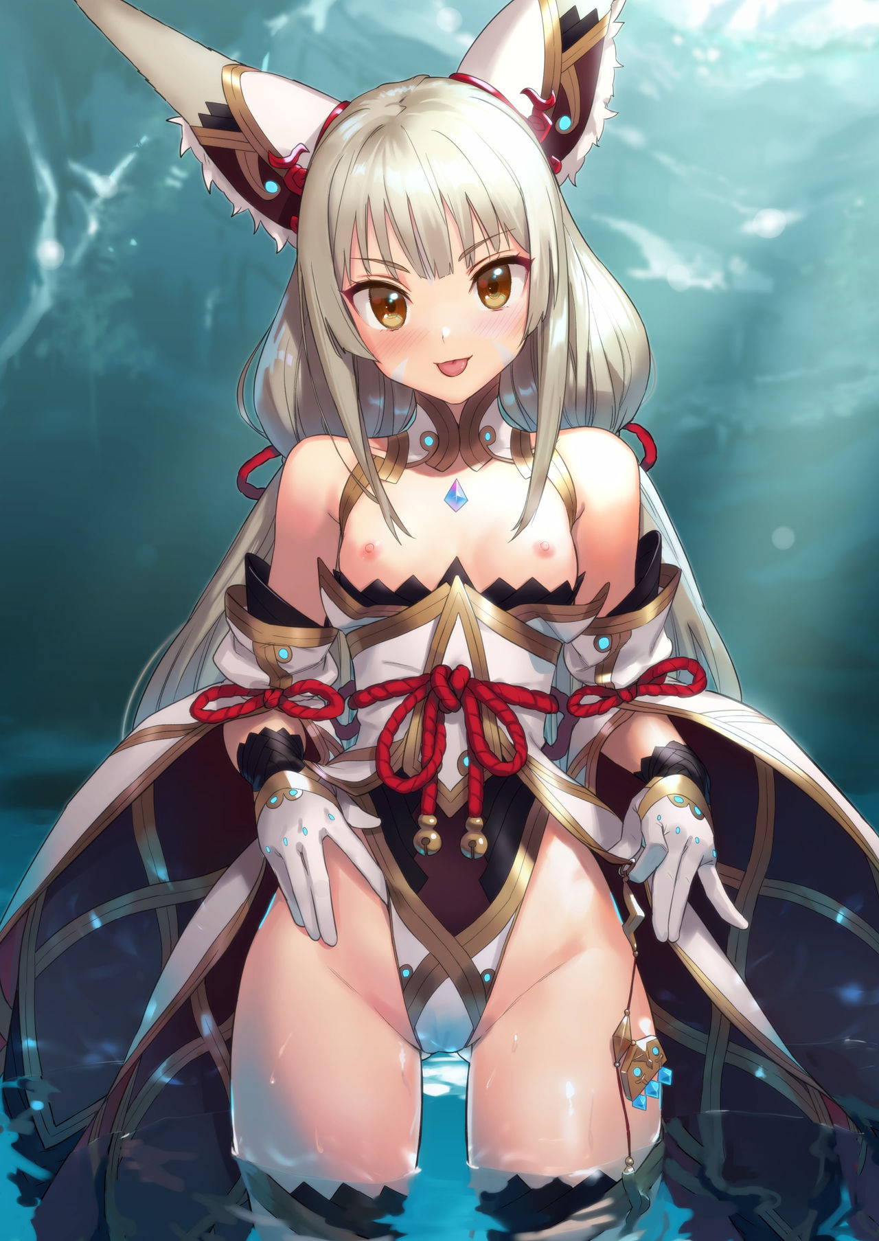 [Ajisaidenden (Kawakami Rokkaku, Takanashi Rei)] Nia no Oshiri de Iyasere Bon (Xenoblade Chronicles 2) [Digital]