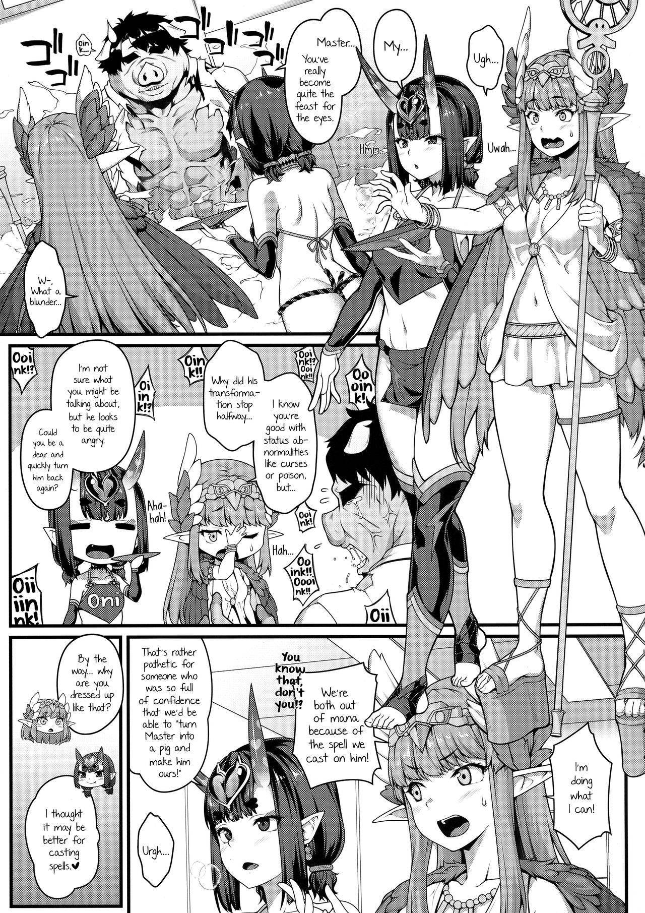 (C95) [Banana Koubou (Ao Banana)] Oni to Majo no Buta-san Master Sakusei Ecchi (Fate/Grand Order) [English]