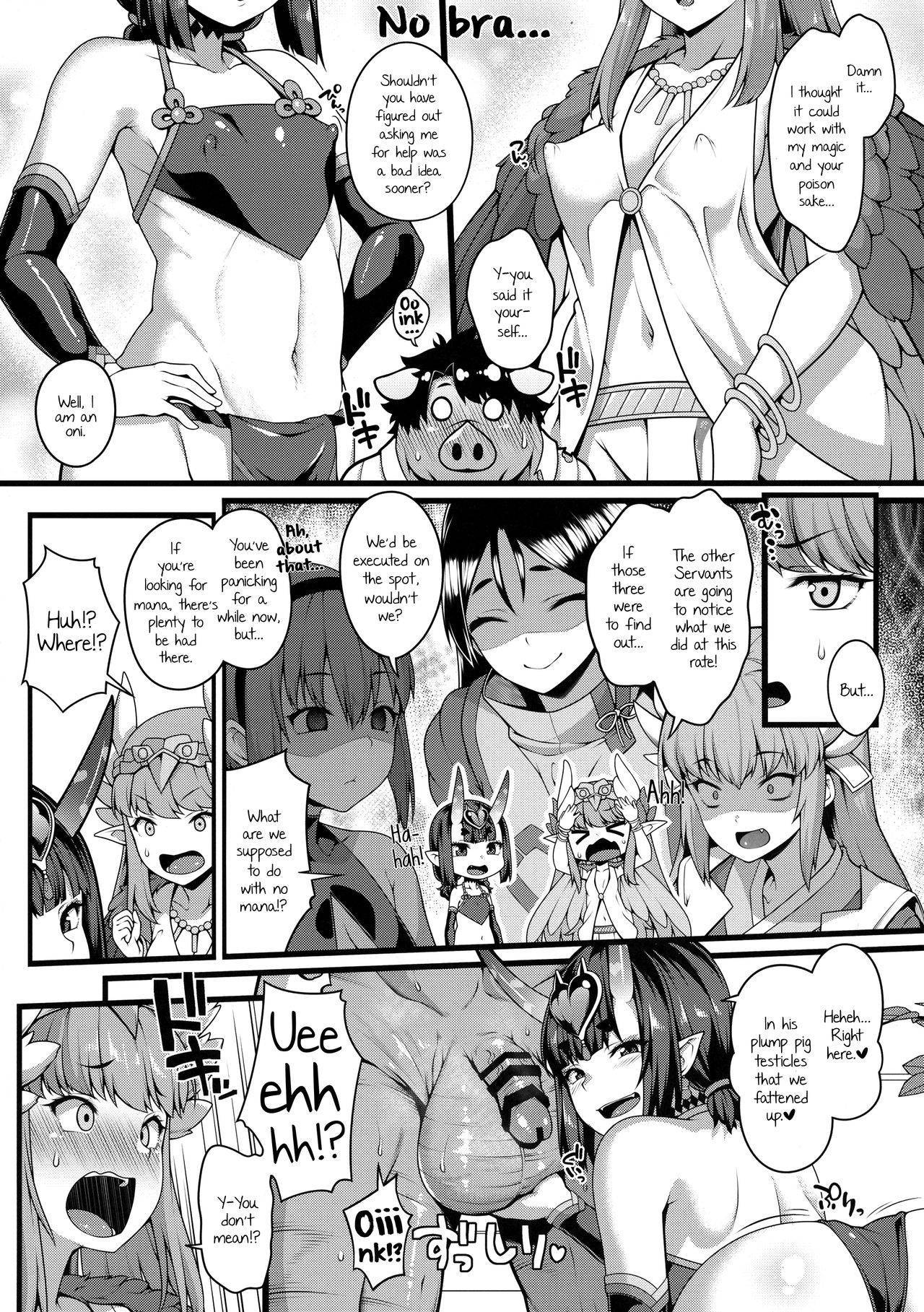 (C95) [Banana Koubou (Ao Banana)] Oni to Majo no Buta-san Master Sakusei Ecchi (Fate/Grand Order) [English]