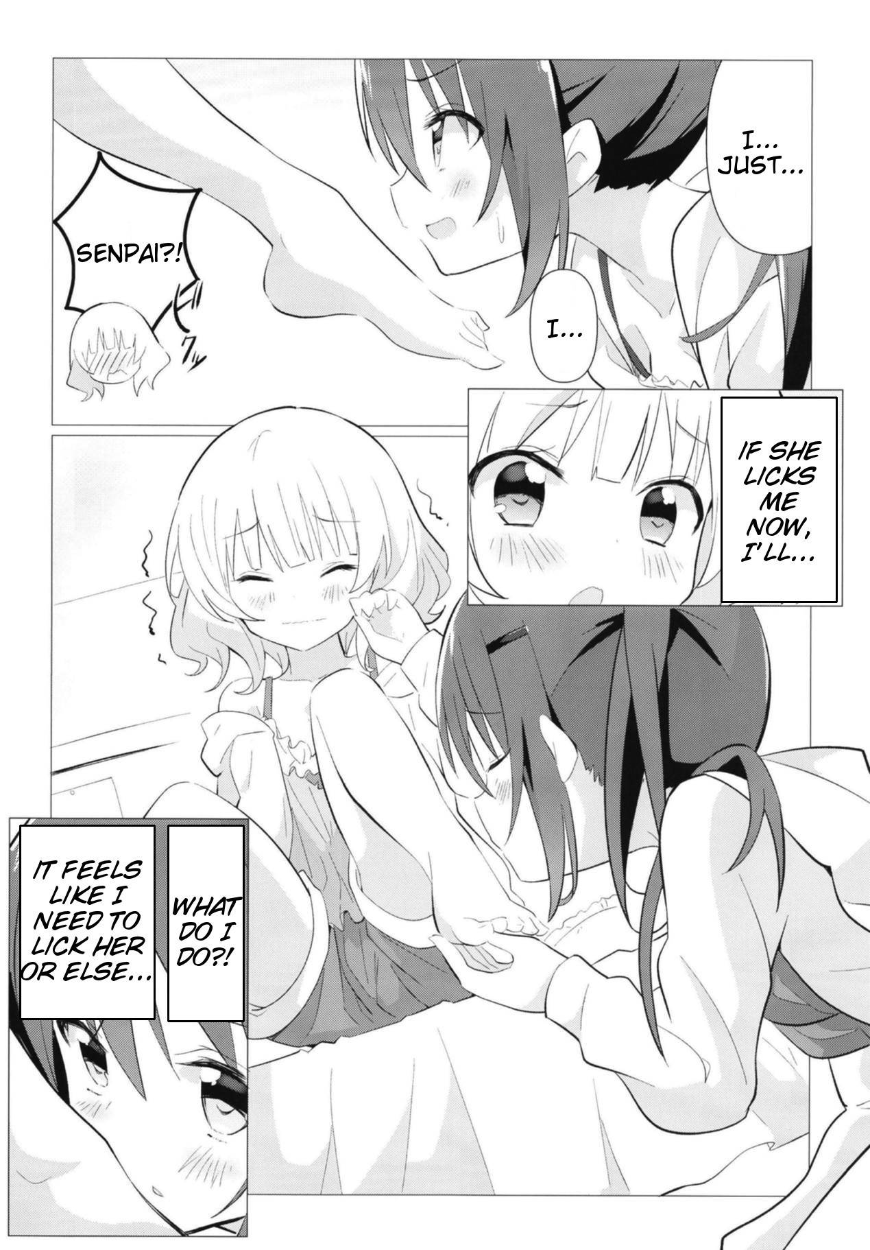 (C95) [vivid_dot (Nanakusa Amane)] Senpai to Yuri ni Mezameru Hon (Gochuumon wa Usagi desu ka?) [English] [Tigoris Translates]