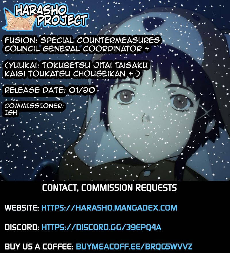 (C92) [MOON RULER (Tsukino Jyogi)] Yuukai: Tokubetsu Jitai Taisaku Kaigi Toukatsu Chouseikan + | Fusion Special Countermeasures Council General Coordinator + (Re:CREATORS) [English] [Harasho Project]