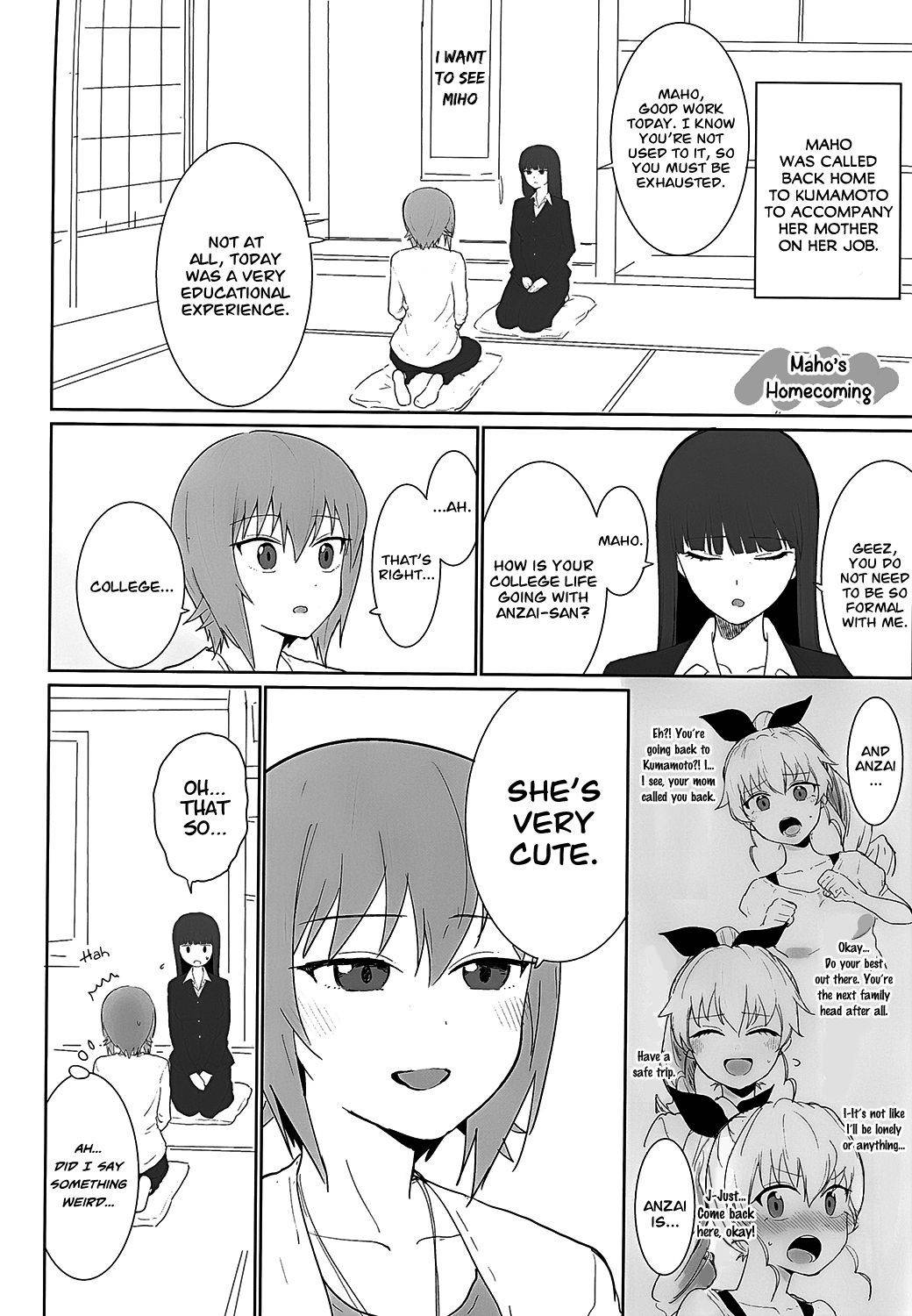 [Yawaraka Shoten (Yawaraka Black)] Maho to Chovy wa mada Tsukiawanai | Maho and Chovy Are Still Not Dating (Girls und Panzer) [English] [GH-Nemo] [Digital]