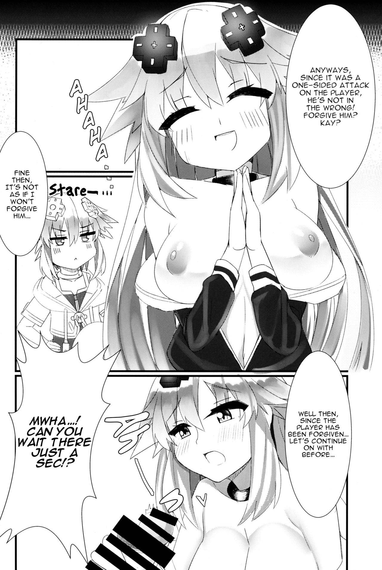 (COMIC1☆16) [Chokusen Ikki (Dura)] Docchi no Neptunia SHOW! (Hyperdimension Neptunia) [English] [tabibit0]