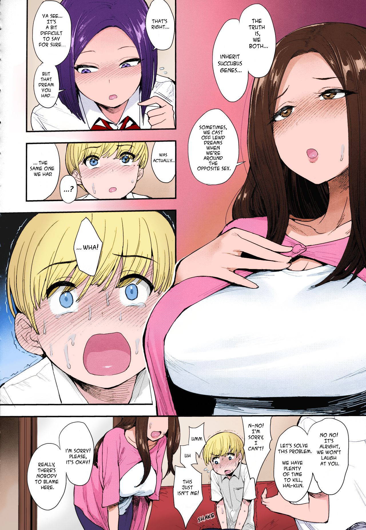 (C94) [Mousou Deguchi (Unou)] Succubus no Rinjin | A Succubus' Neighbor [English] [Some Asshole] [Colorized]