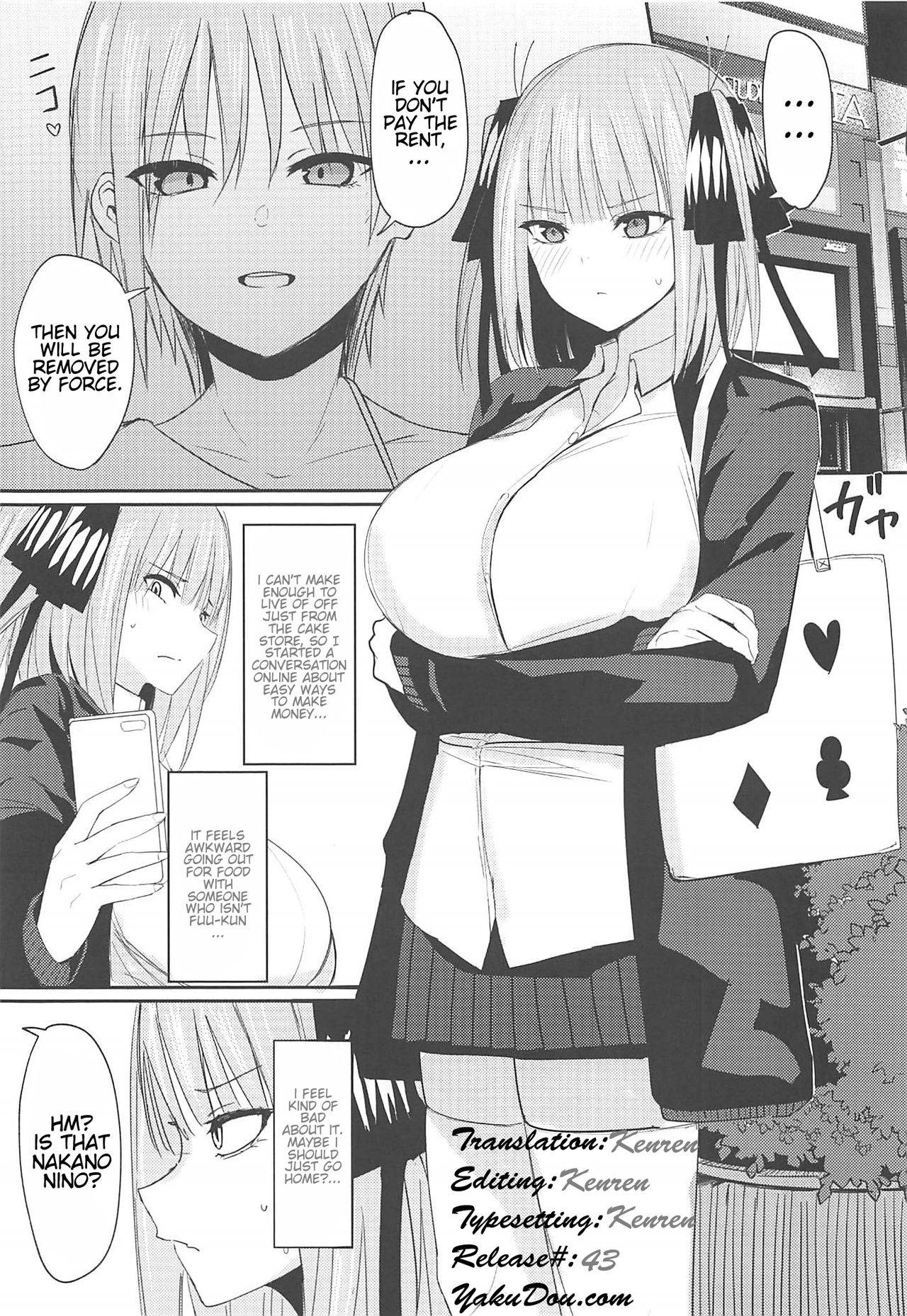 (C97) [Nabeyashiki (Nabeshiki)] Ninorare+omake (Gotoubun no Hanayome) [English] {Kenren}