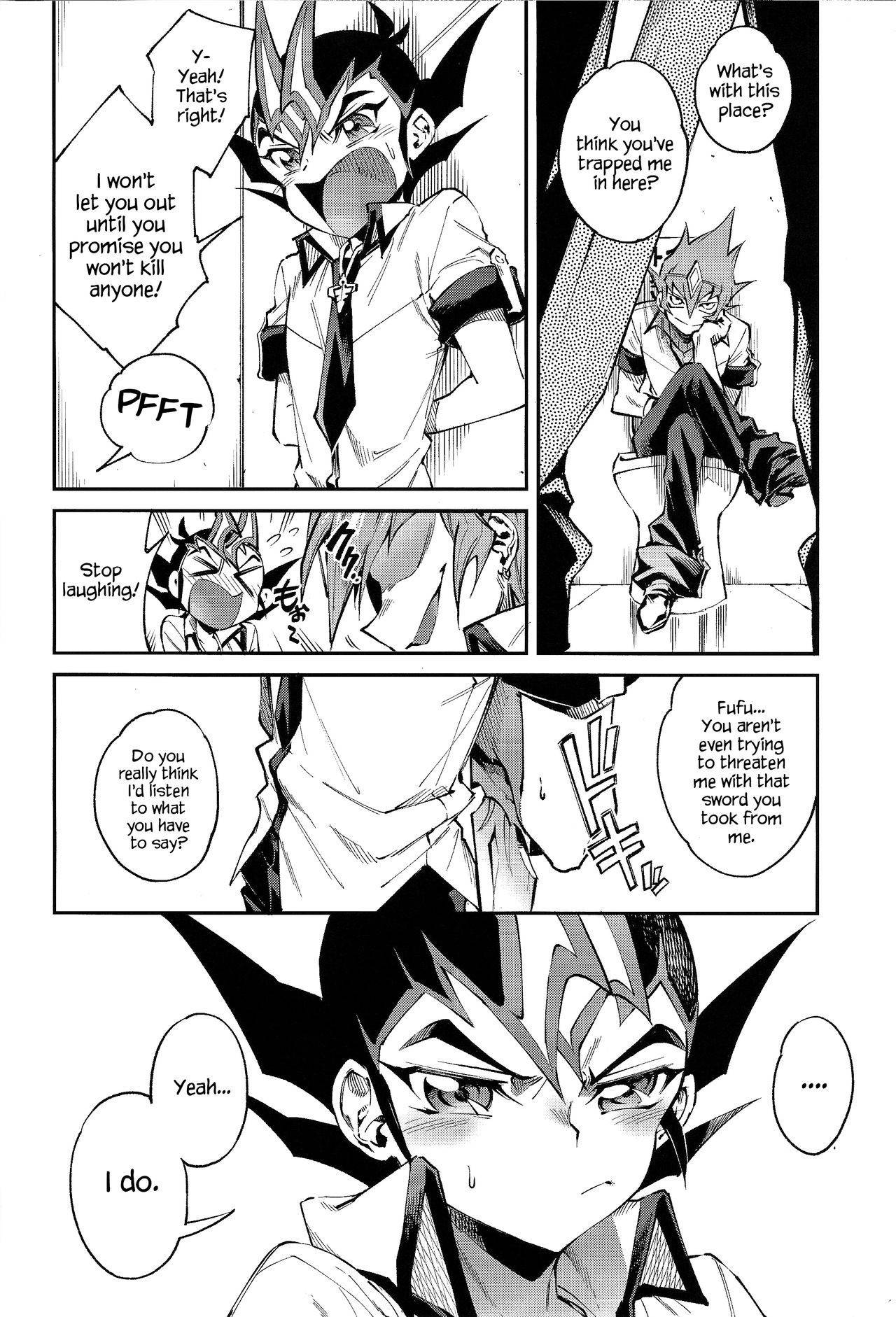 (Sennen Battle Phase 23) [Enmuhaze (Yosuke)] Chi no Umi ni Surubeku Tadaima Kunrin Jadouou Tomoushimasu (Yu-Gi-Oh! Zexal) [English] {Hennojin}