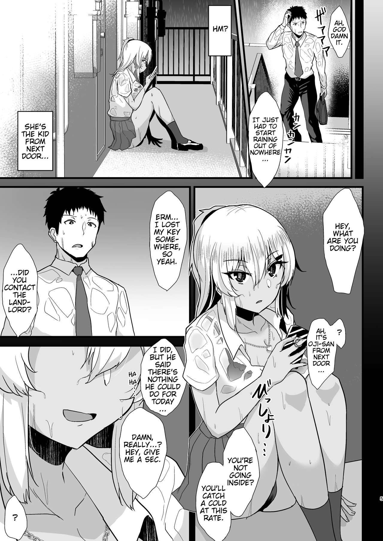 [Namashoku de Hara Kowasu Tami (Kirino Kyousuke)] Kuro Gal JK o Tasuketara Doutei o Ubawarete Kayoizuma ni Natta Hanashi | A Black Gal JK Took My Virginity and Became My Wife Who Lives Apart When I Helped Her Out [English] [Nisor]