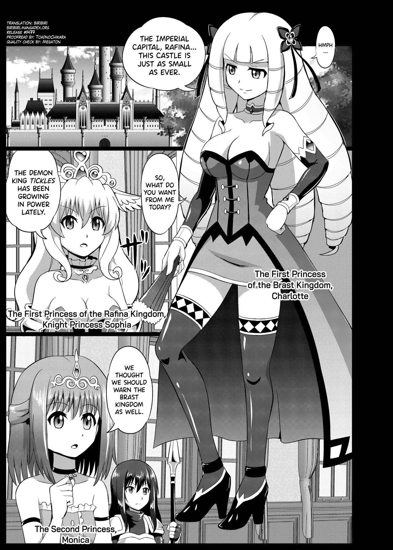 [Muriyari Egao (Mokoyana)] Takabisha Hime Oshioki Kusuguri Jigoku | Punishment of a High-Handed Princess Tickling Hell [English] [biribiri]