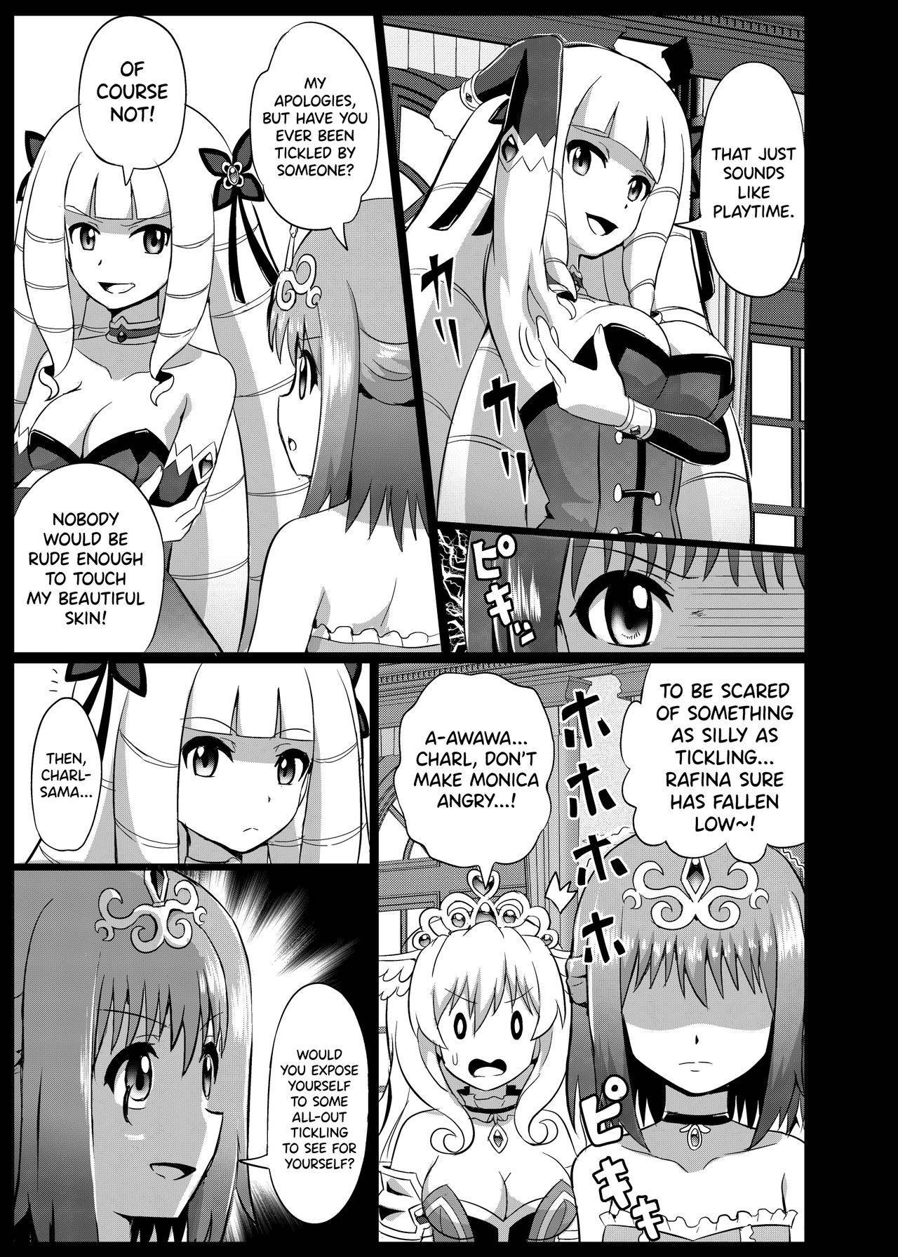 [Muriyari Egao (Mokoyana)] Takabisha Hime Oshioki Kusuguri Jigoku | Punishment of a High-Handed Princess Tickling Hell [English] [biribiri]