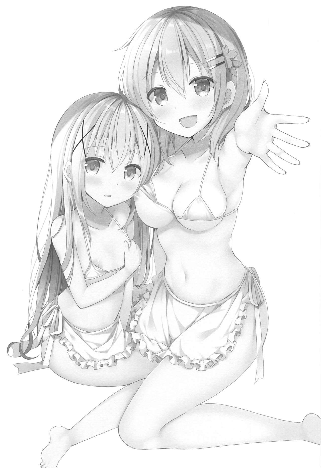 (C97) [moriQ (Mori Airi)] Sweet sweet Rabbit Oppai Kissa Rabbit House e Youkoso (Gochuumon wa Usagi desu ka?)