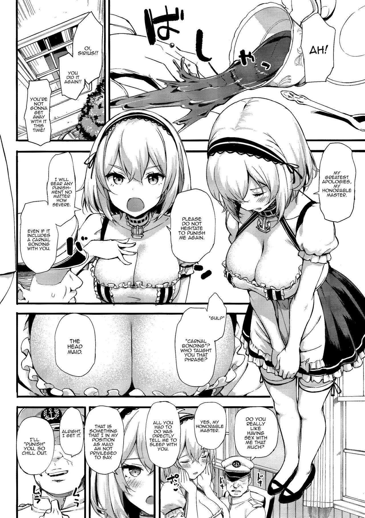 (C97) [Jenoa Cake (TakayaKi)] Oshioki Daisuki Sirius-san | Sirius-san Loves to Get Punished (Azur Lane) [English] [Panatical]