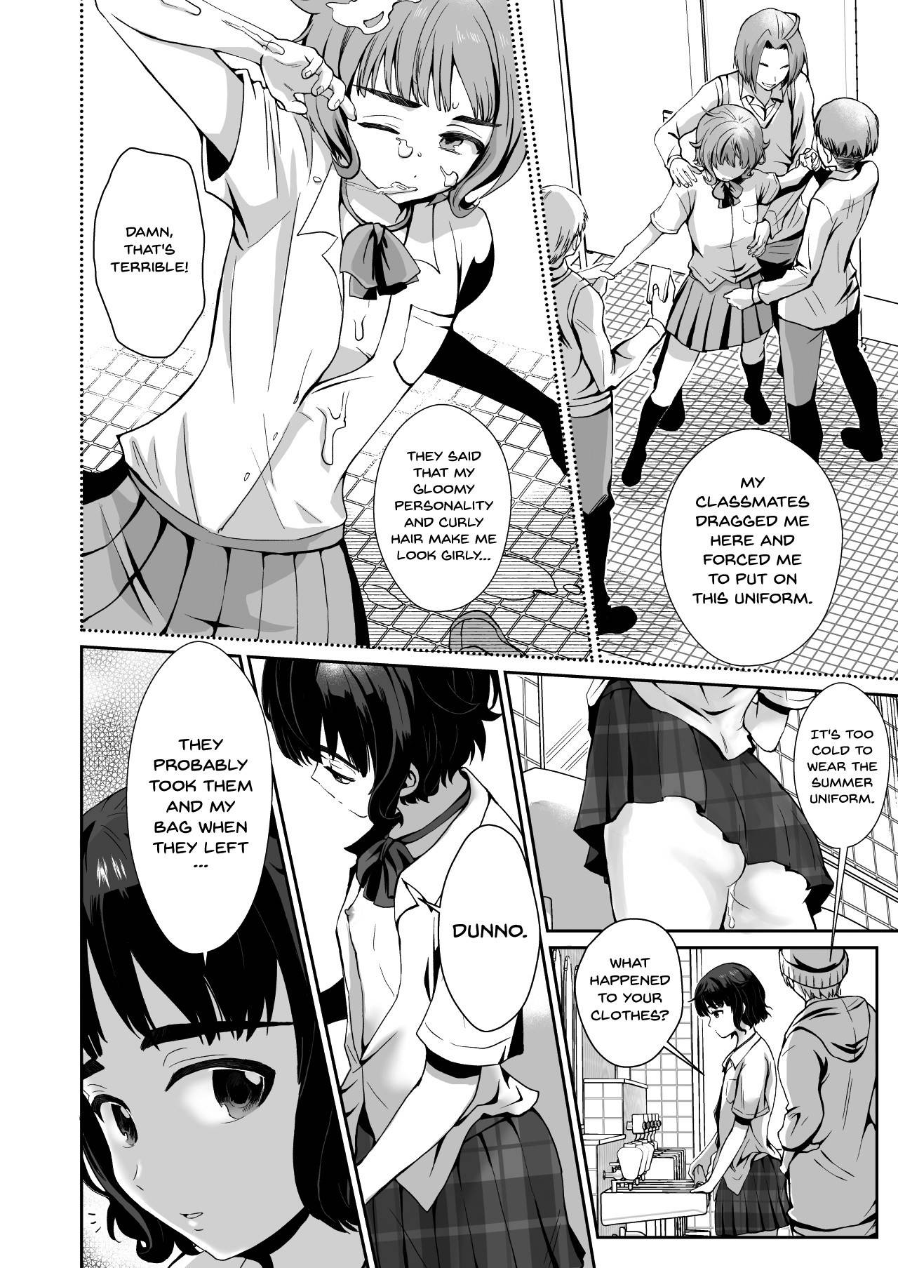 [Kinokko (Taguchi Monyata)] Toilet ni Ittara SeJiru Mamire no Otokonoko ga Taorete Ita no de Toriaezu Irete Mita | When I Went To The Bathroom I Found A Trap Covered In Cum On The Ground So I Thought I'd Try Fucking Him [English] {Doujins.com} [Digital]<s