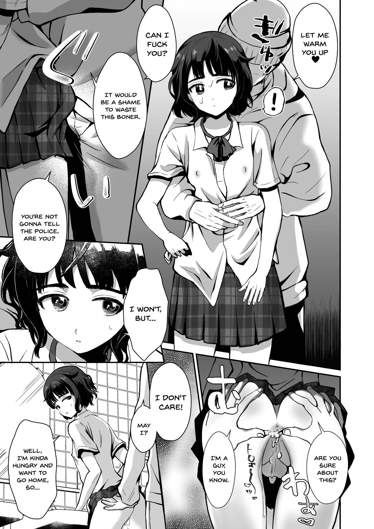 [Kinokko (Taguchi Monyata)] Toilet ni Ittara SeJiru Mamire no Otokonoko ga Taorete Ita no de Toriaezu Irete Mita | When I Went To The Bathroom I Found A Trap Covered In Cum On The Ground So I Thought I'd Try Fucking Him [English] {Doujins.com} [Digital]<s