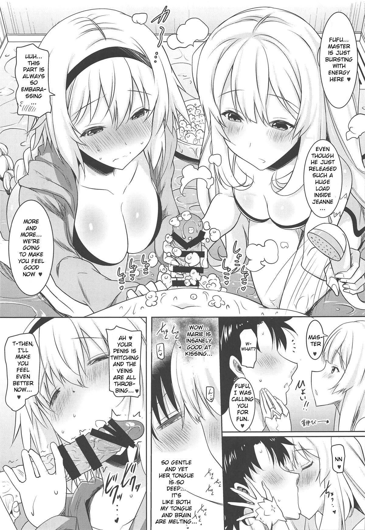 (COMIC1☆15) [Syunkan Saidaihusoku (Pony R)] Kyonyuu Seijo to Ouhi ga Noukou na Shitawaza de Kurikaeshi Nuite Kureta Ato ni Honban Sasete Kureru Fellatio Fuuzoku (Fate/Grand Order) [English] [Degenerate Scans]