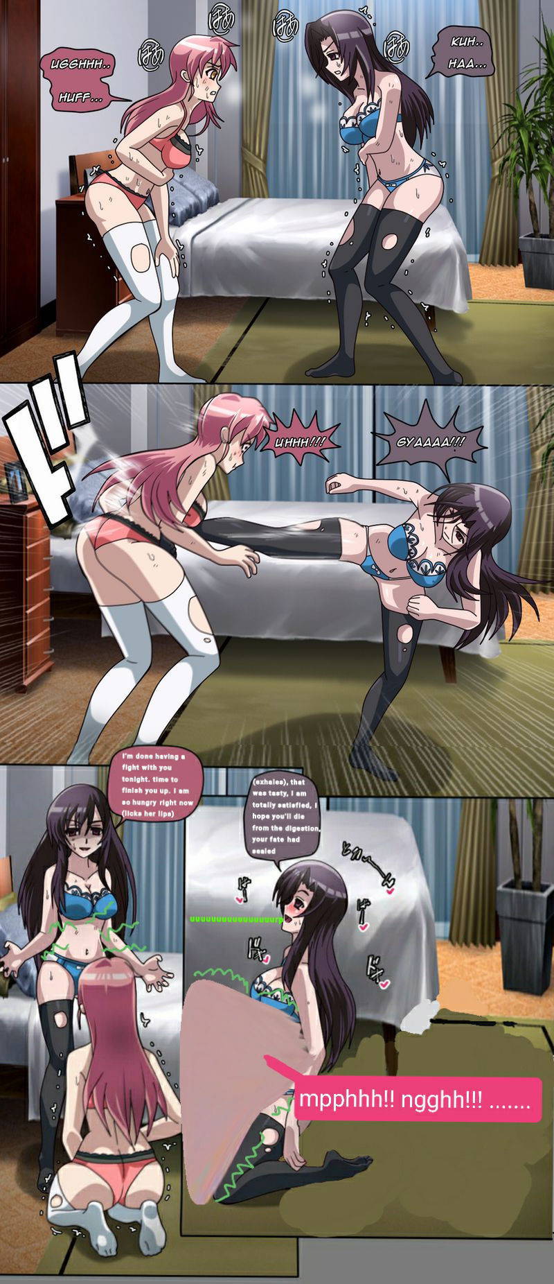 Yandere catfight: Kotohana vs Haruka