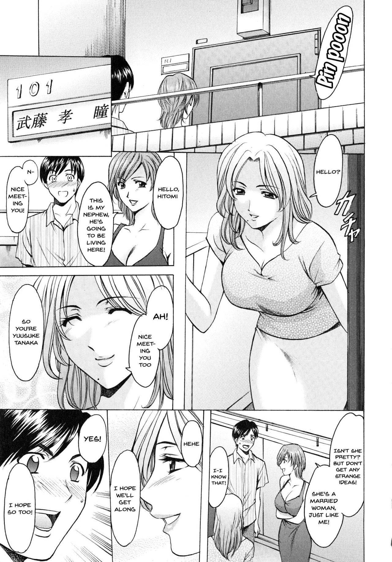 [Hoshino Ryuichi] Yuuwaku no Toshiue Apartment | A Seductive Older Womans Appartment Ch.1-5 [English] [Doujins.com]