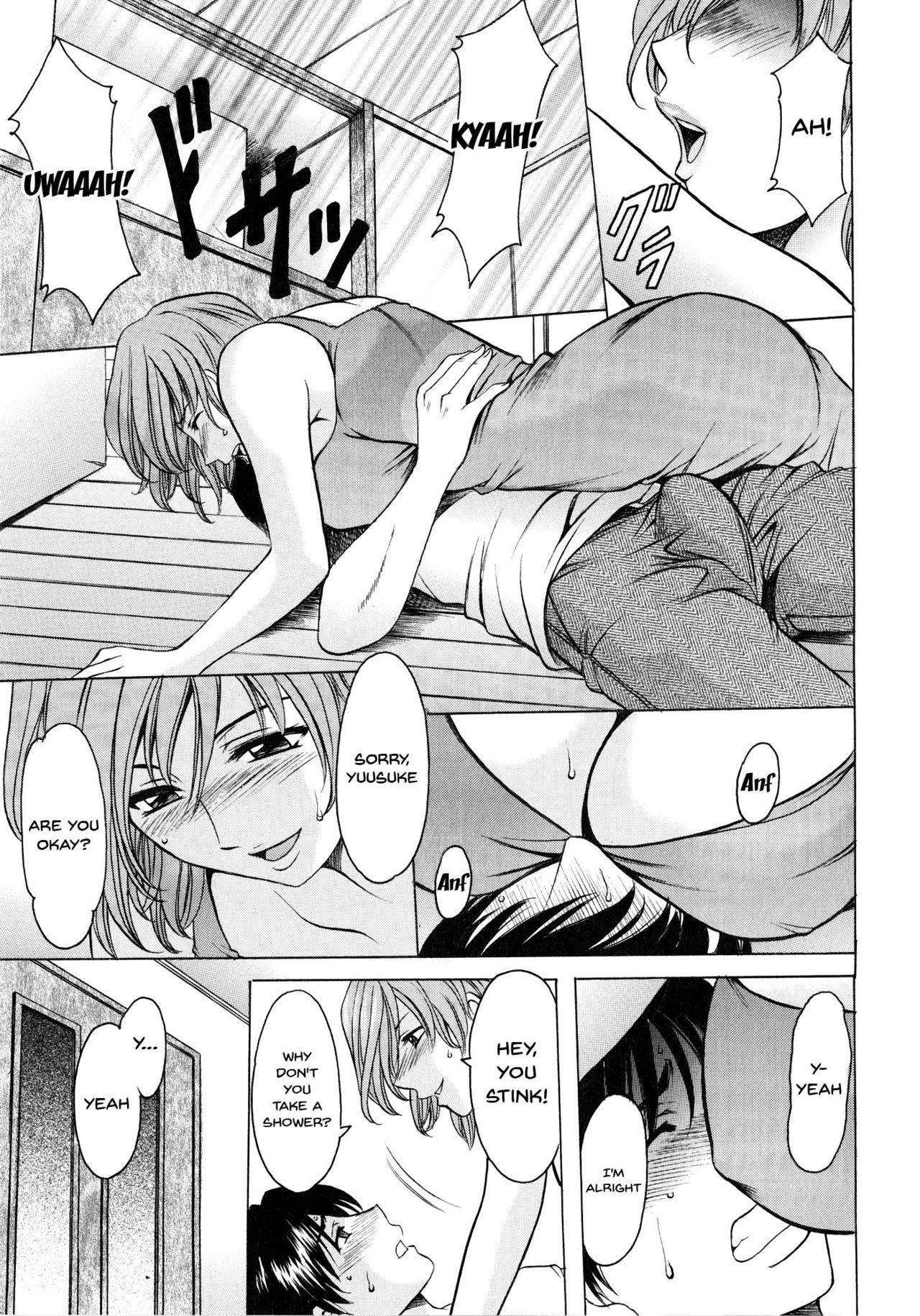 [Hoshino Ryuichi] Yuuwaku no Toshiue Apartment | A Seductive Older Womans Appartment Ch.1-5 [English] [Doujins.com]