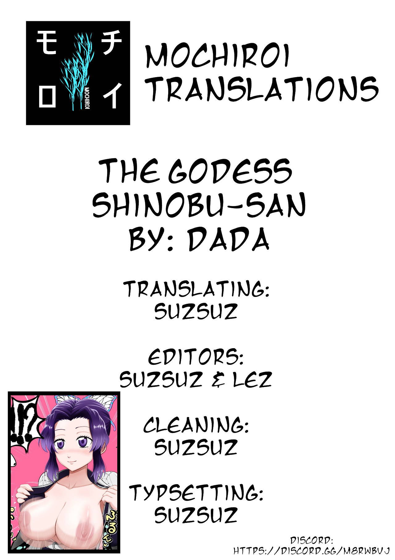 [Dada] Megami Shinobu-san (Kimetsu no Yaiba) [English] [Mochiroi Translations]