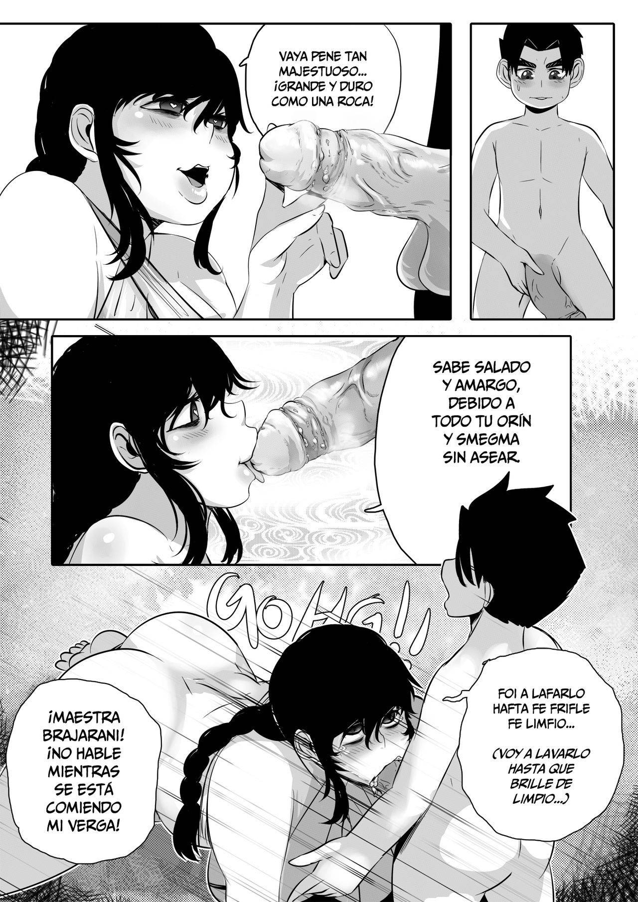 [Supaku Jitou] Inja Sekkusu! Brajarani Shishou! 2 | Mi Maestra Brajarani es una Ermitaña del Sexo 2 (Mantradeva) [Spanish] [HGnF]