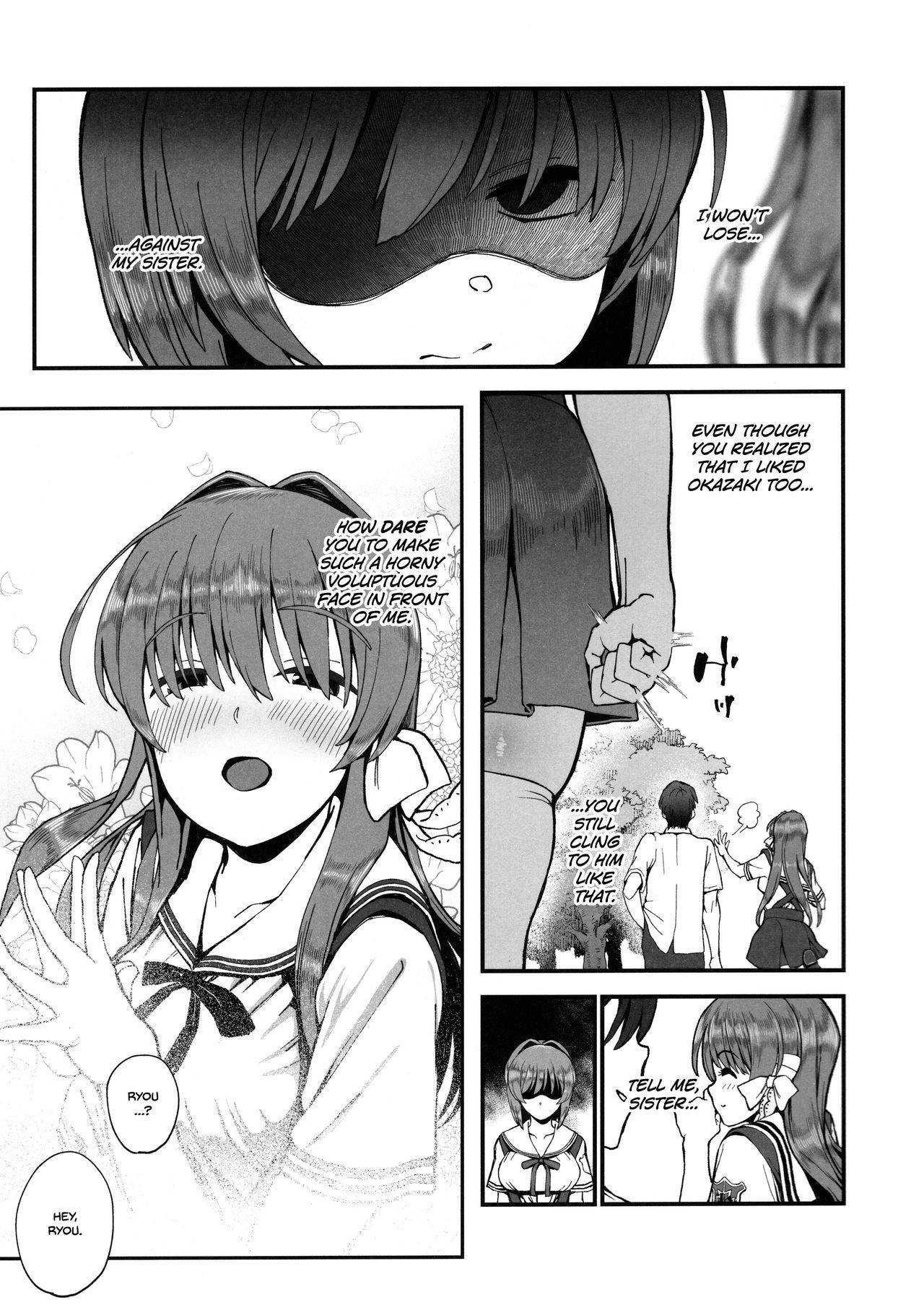 (C97) [Karaage Market (Aburi)] Korashime -Fujibayashi Kyou no Yuuutsu- (CLANNAD) [English] [Omega]