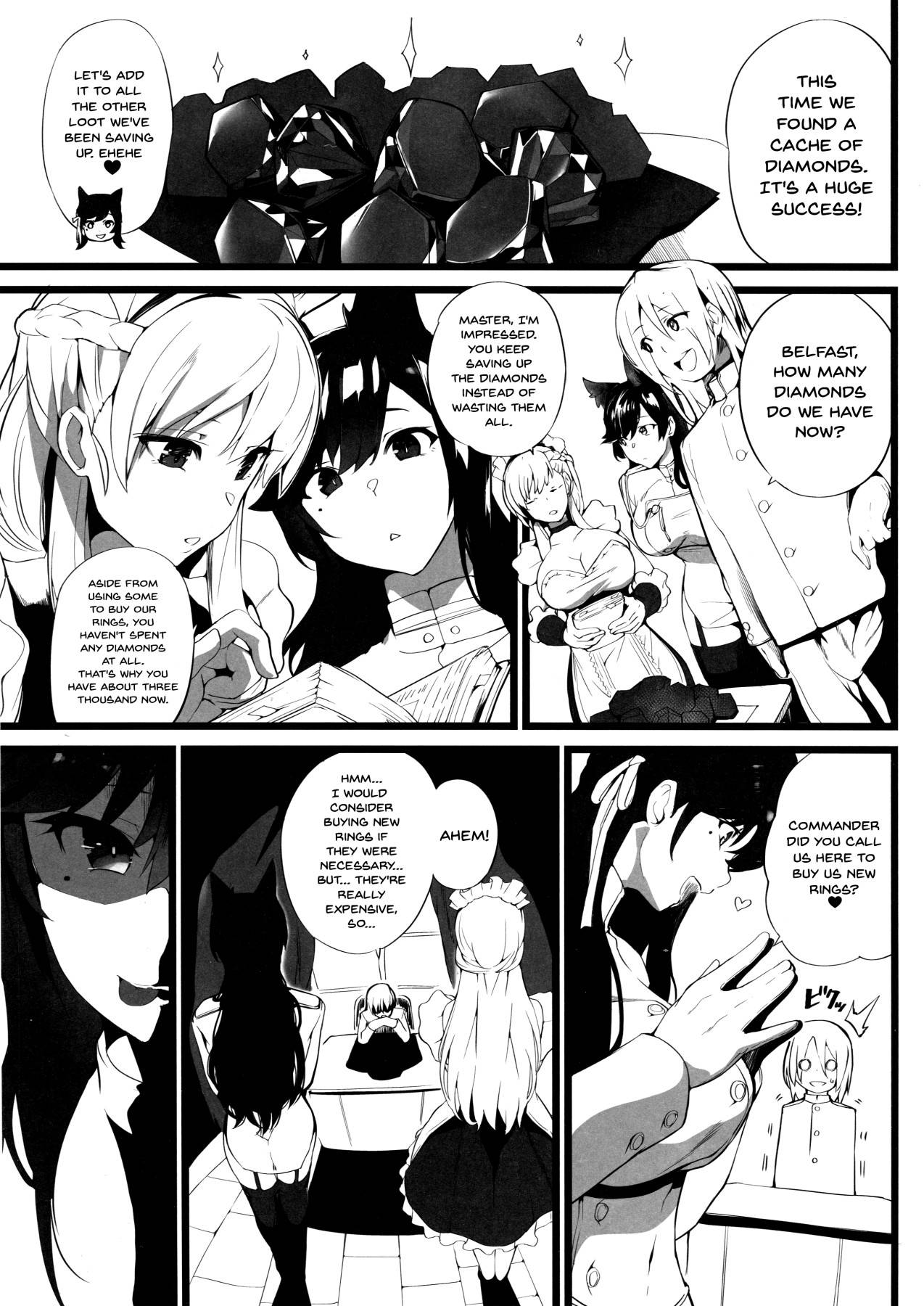 (C94) [Armadillo (Renji)] Mukakin Shirei ni Yubiwa o Kawaseru Saigo no Houhou 3 | The Last Way to Make Your F2P Commander Buy You a Ring 3 (Azur Lane) [English] {Doujins.com}