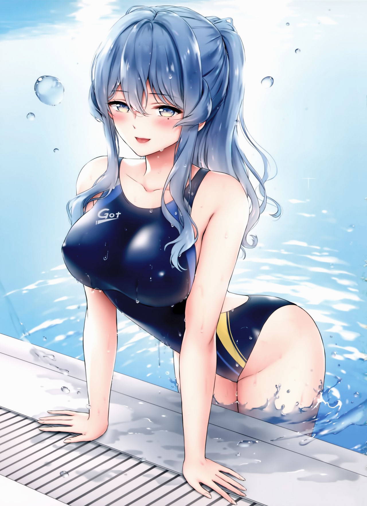 (C97) [Nanairo no Neribukuro (Nanashiki Fuka)] Got-chan to Poolside de (Kantai Collection -KanColle-)