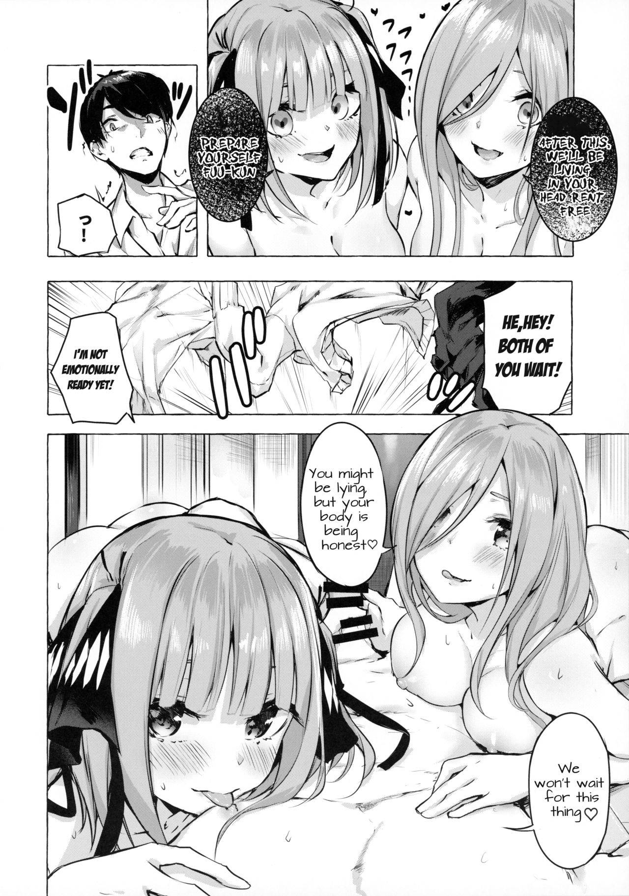 [Sawaraya Shoten (Sahara Gensei)] Hanayome no Kakuritsu (Gotoubun no Hanayome) [English] [DKKMD Translations × Maid - Manga Indonesia]