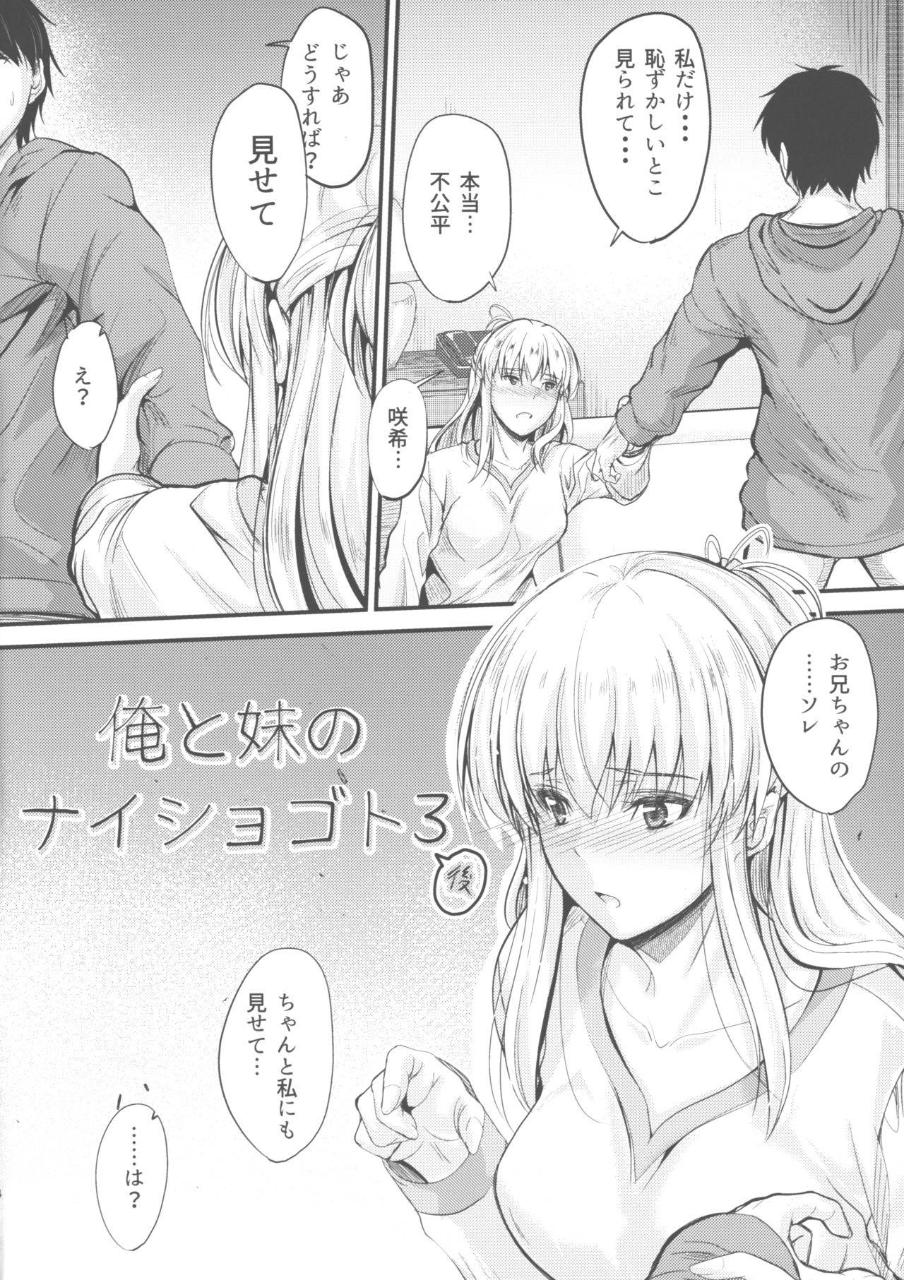 (COMIC1☆15) [Junk Box (Mutsuki)] Ore to Imouto no Naishogoto 3 Kouhen