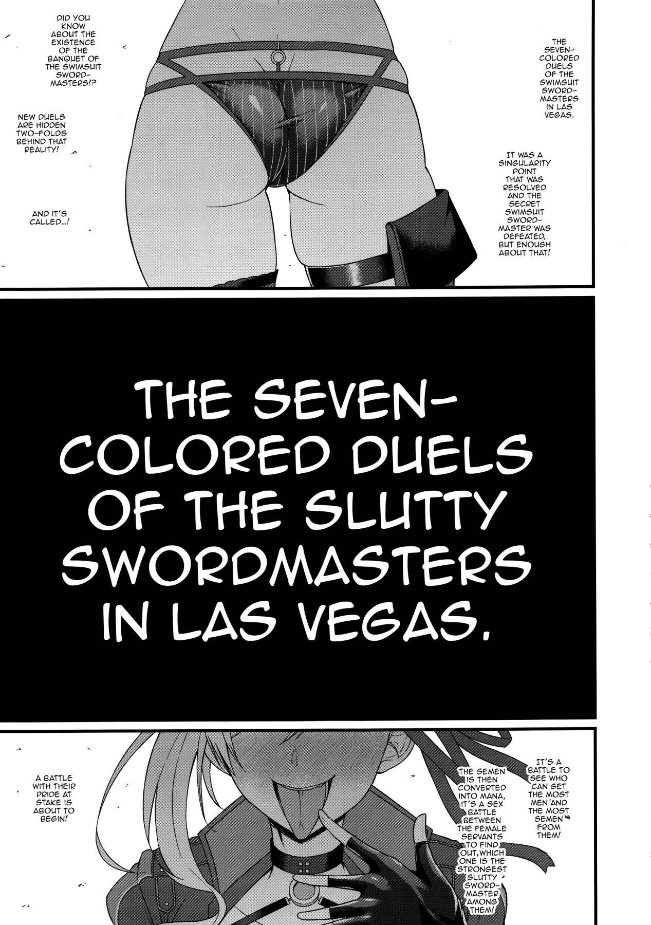 (C97) [Digianko (Ankoman)] Las Vegas Bitch Kengou Sex Nanairo Shoubu | The Seven Colored Duels of the Slutty Swordmasters in Las Vegas (Fate/Grand Order) [English]