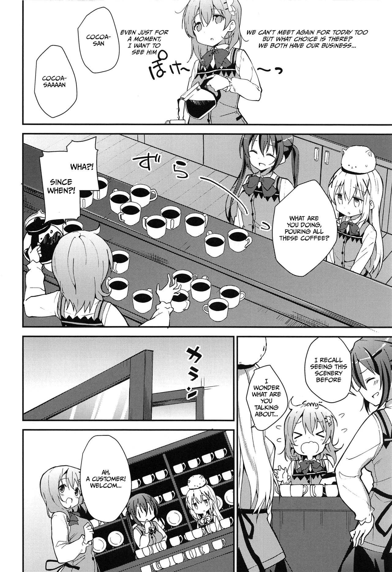 (C97) [Sekine (Sekine Hajime)] Attakai Kokoa wa Ikaga desu ka? - How about warm cocoa? (Gochuumon wa Usagi desu ka?) [English] [DKKMD Translations]