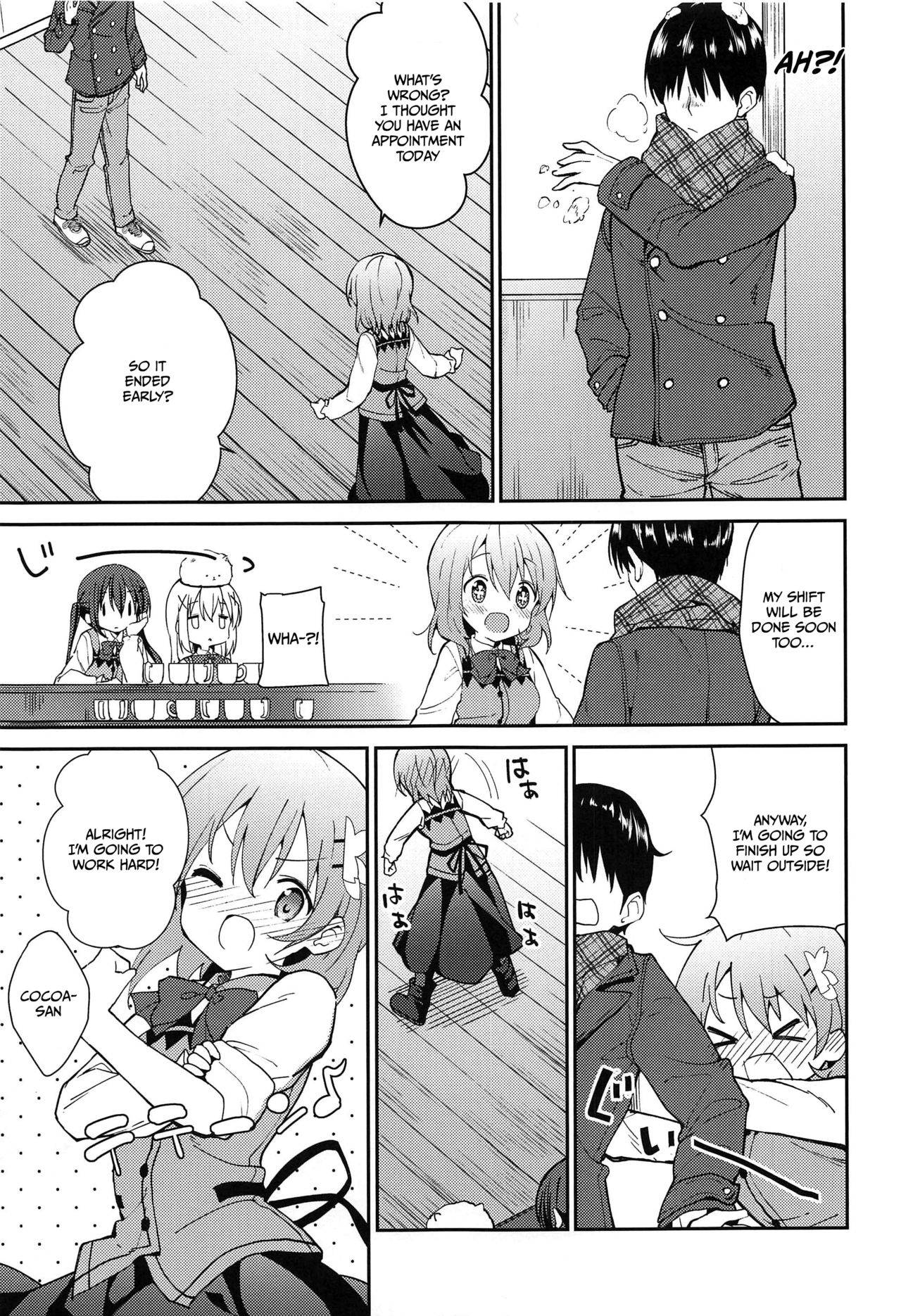 (C97) [Sekine (Sekine Hajime)] Attakai Kokoa wa Ikaga desu ka? - How about warm cocoa? (Gochuumon wa Usagi desu ka?) [English] [DKKMD Translations]