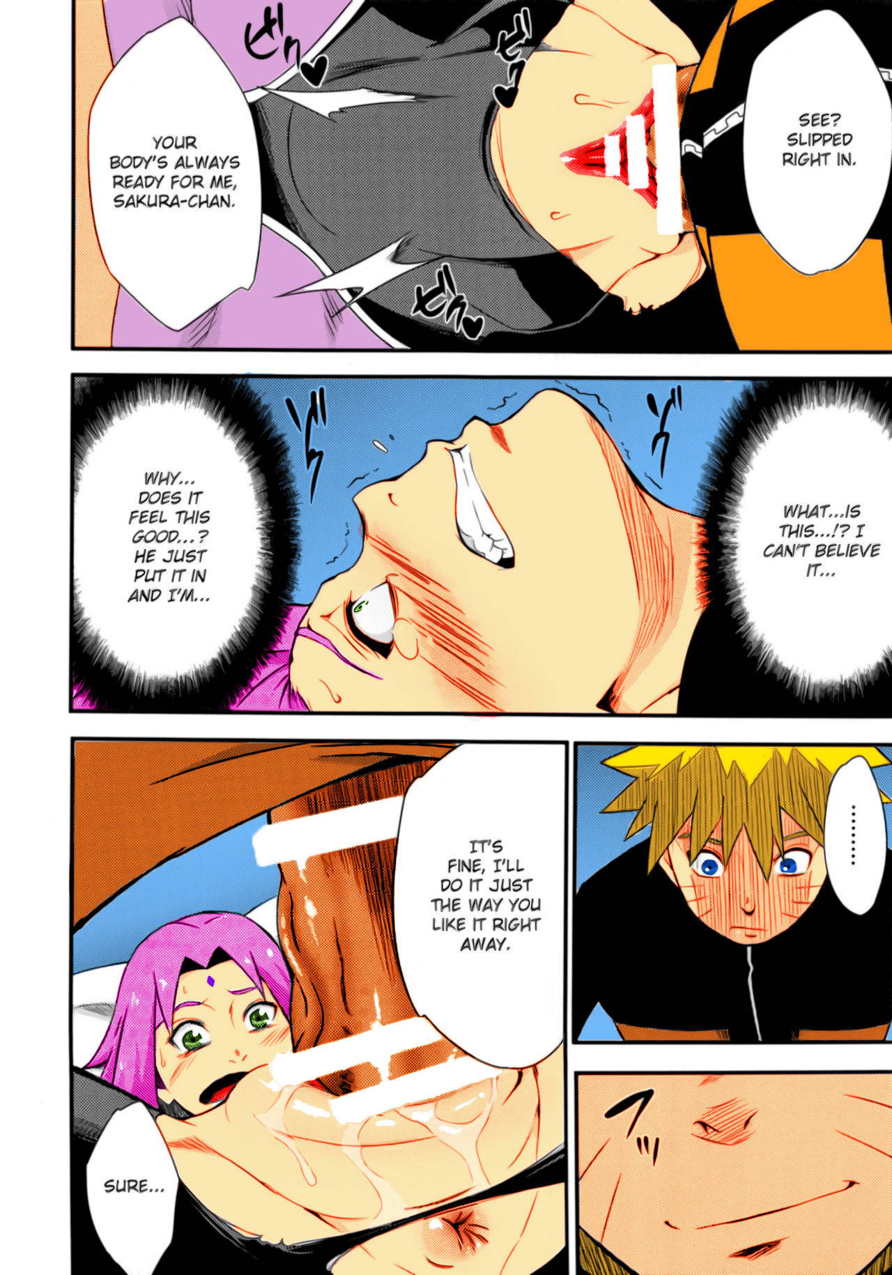 (C92) [Karakishi Youhei-dan Shinga (Sahara Wataru)] Botan to Sakura (Naruto) [English] [Colorized]