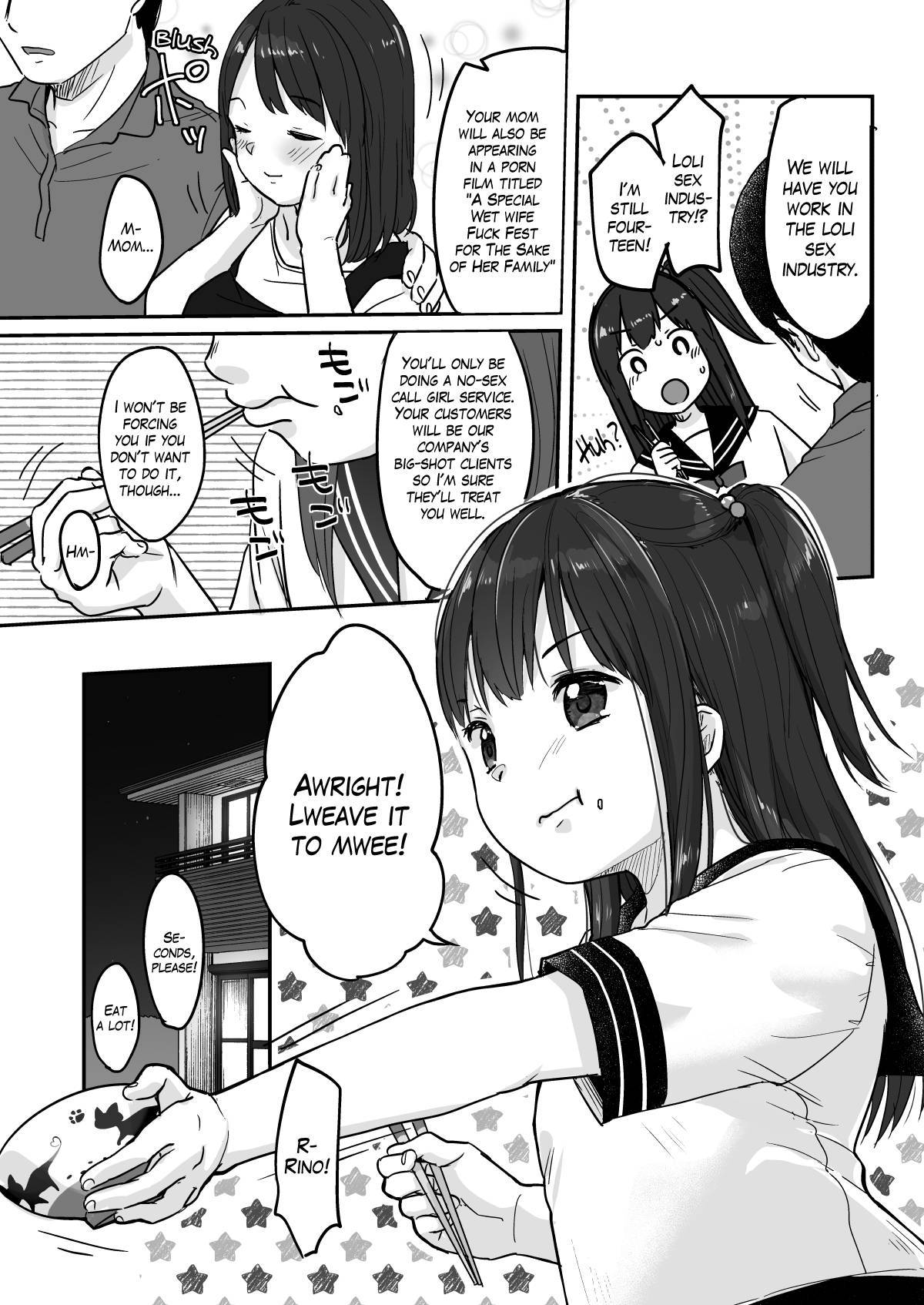 [MeltdoWN COmet (Yukiu Con)] Tou-san no Kaisha ga Tousan Shita no de Loli Fuuzoku Hajimemashita | Dad's Company Went Bankrupt so I Started Working in The Loli Sex Industry [English] [SakuraCircle] [Digital]