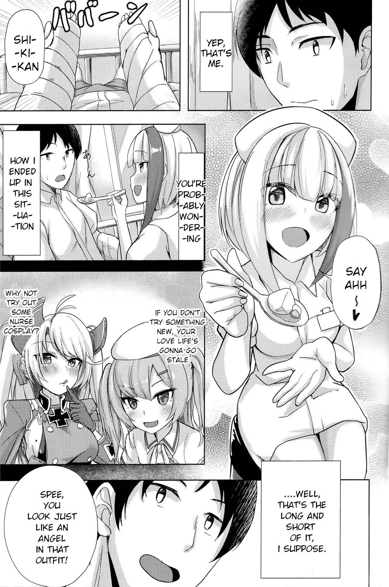 (COMIC1☆15) [BINZOKO (sinobiin)] Spee x Cos ~Spee to Cosplay H Suru Hon~ (Azur Lane) [English] [lumienze]