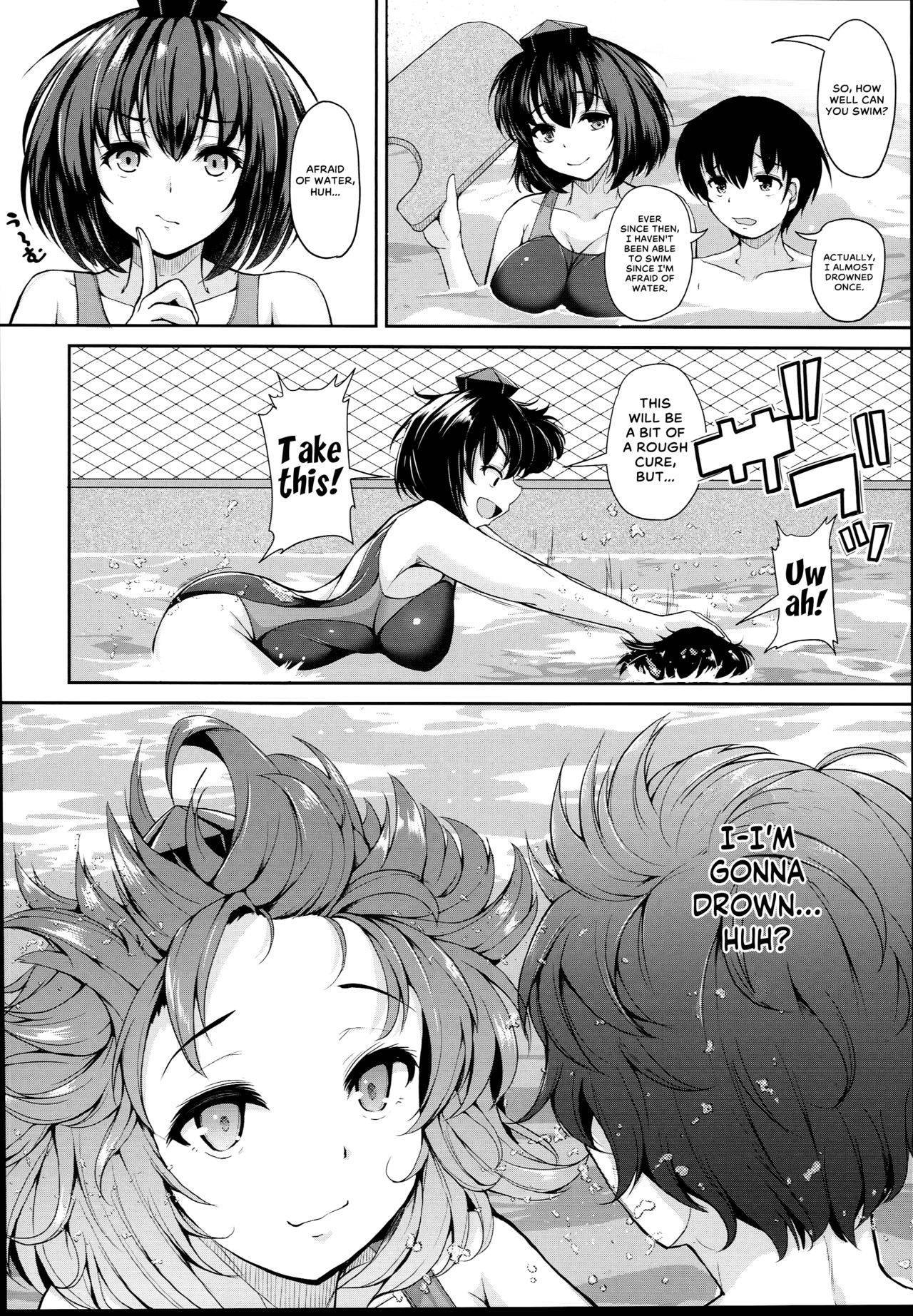 (C94) [Rocket Chousashitsu (Koza)] LOVE AYA Natsu da! Pool da! Aya-chan da! Futari no Summer Lesson | LOVE AYA - It's Summer! It's the Pool! It's Aya-chan! Summer Lesson for Two (Touhou Project) [English] [Food Court]