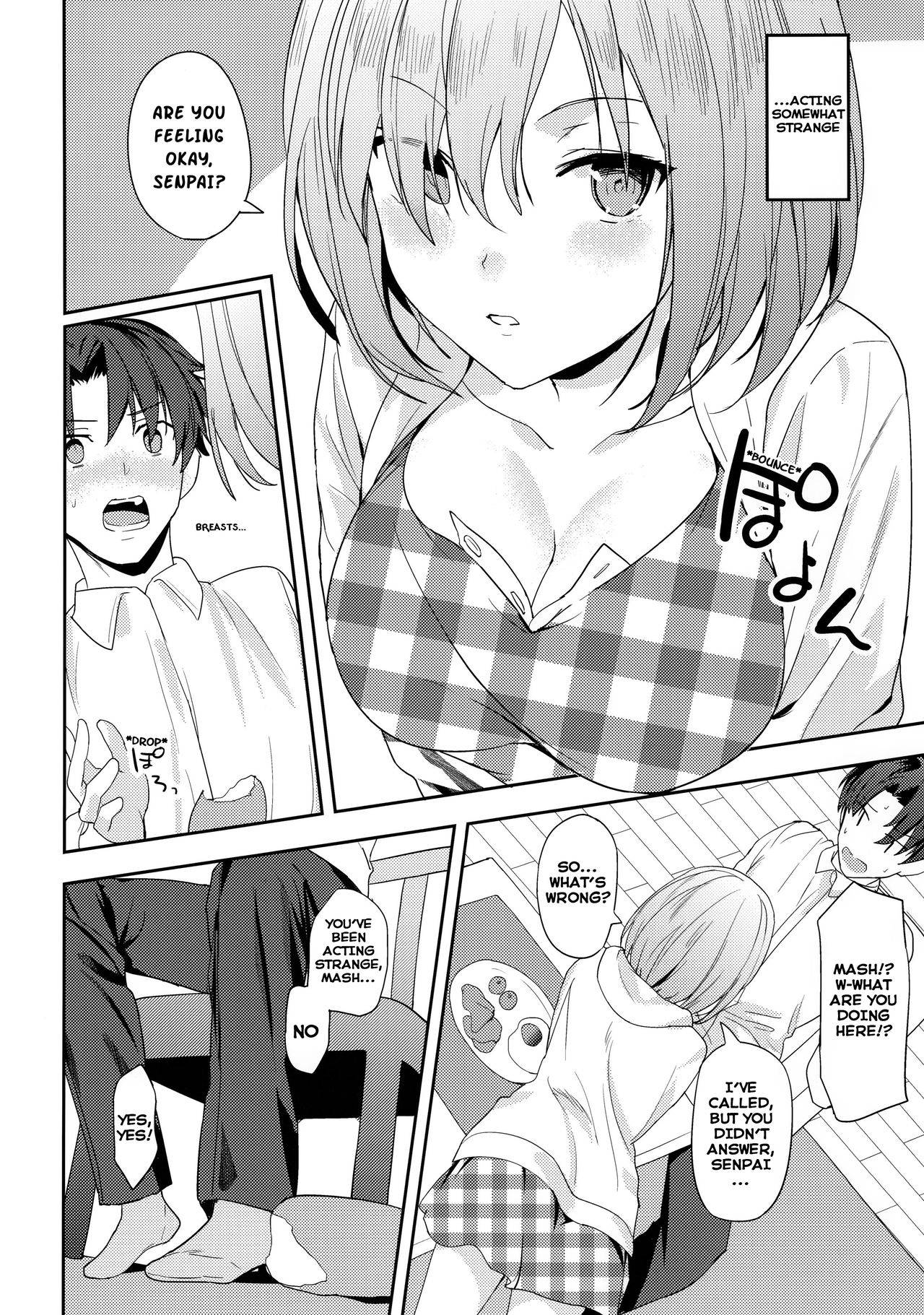 (C94) [Momiji Oroshi (Nanotaro)] Mash wa Senpai ni Chikazukitai! | Mash Wants to Be Intimate With Senpai! (Fate/Grand Order) [English] [c722435]