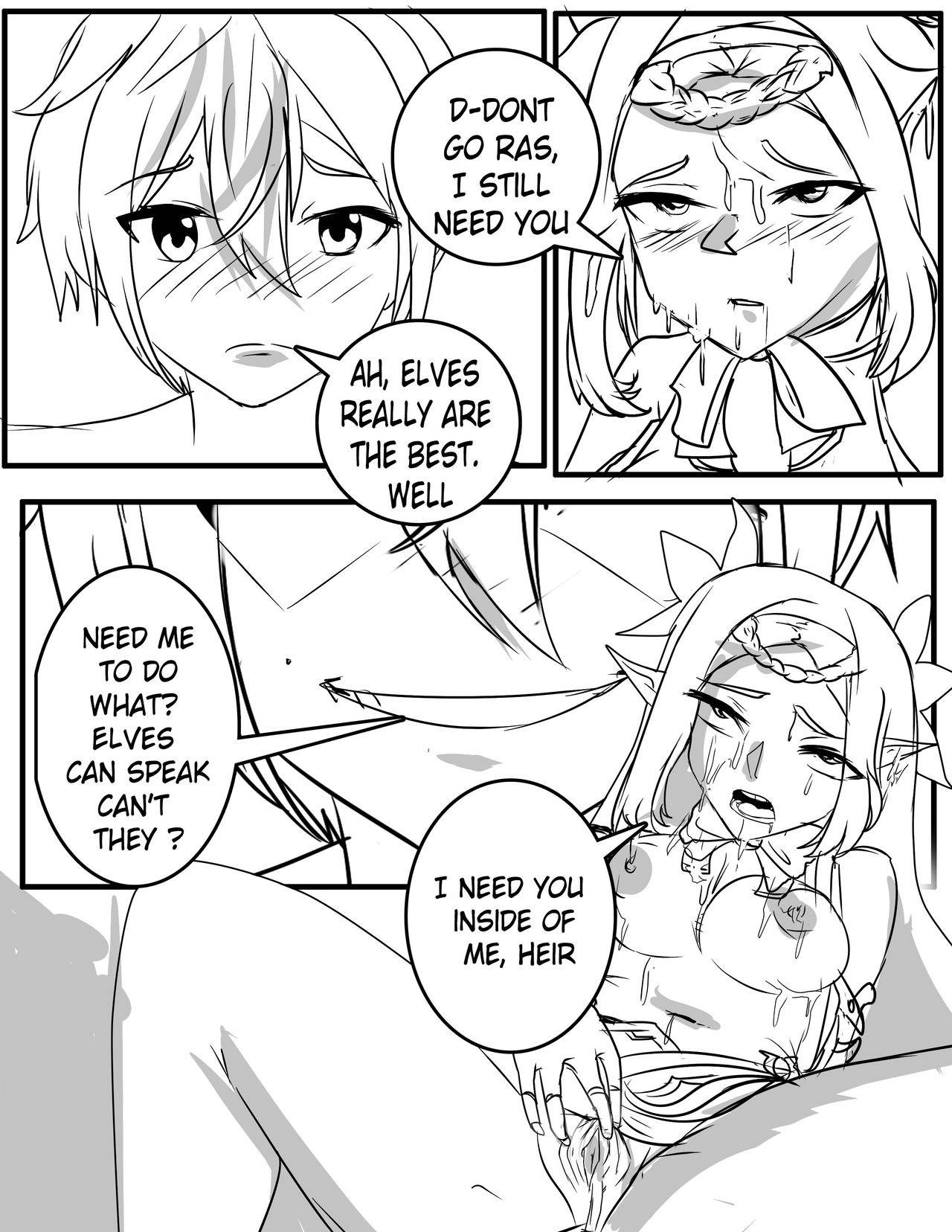 A curious elf [an epic 7 doujin] [english]