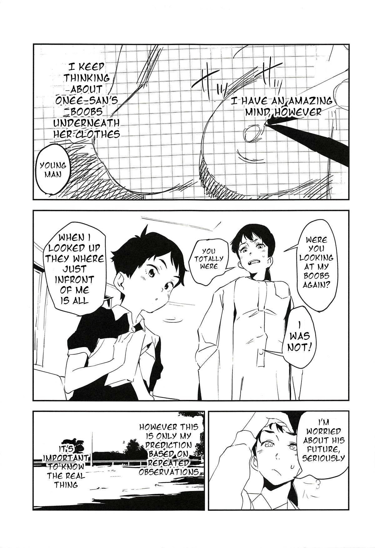 (COMIC1☆14) [Camrism (Kito Sakeru)] Oppai Highway - Onee-san no Kenkyuu (Penguin Highway) [English] [Kaijuko]