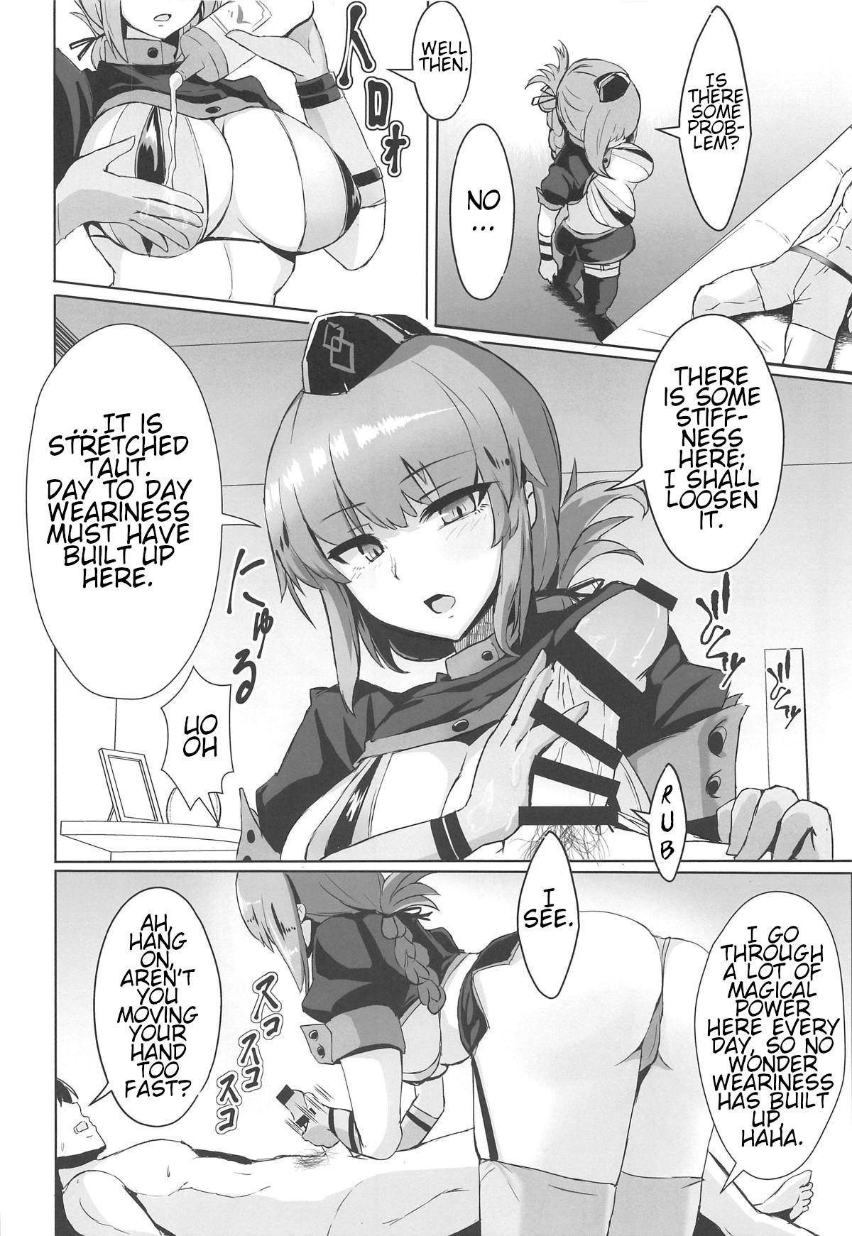 (COMIC1☆15) [Vivido (Kumasaku Tamizou)] Dosukebe Fuchou no Seikan Sakusei Massage | Sex with the Perverted Head Nurse - Semen-Squeezing Massage (Fate/Grand Order) [English] [Kagamin]