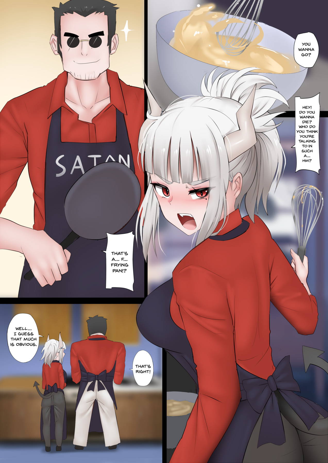 [Ginhaha] Pancakes Challenge (Helltaker) [English] {Doujins.com}