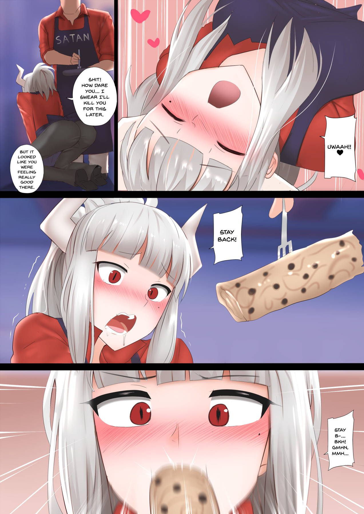 [Ginhaha] Pancakes Challenge (Helltaker) [English] {Doujins.com}