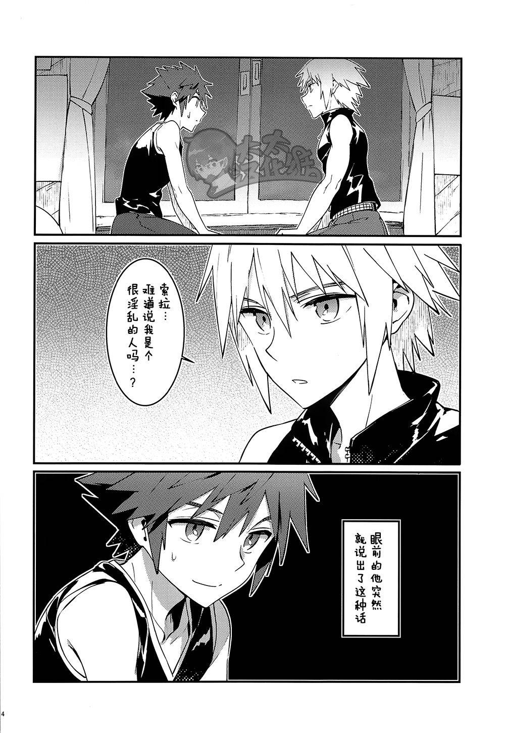 (C93) [esto (Ninomotoko)] Double Talk to You. (Kingdom Hearts) [Chinese] [太太汉化组]