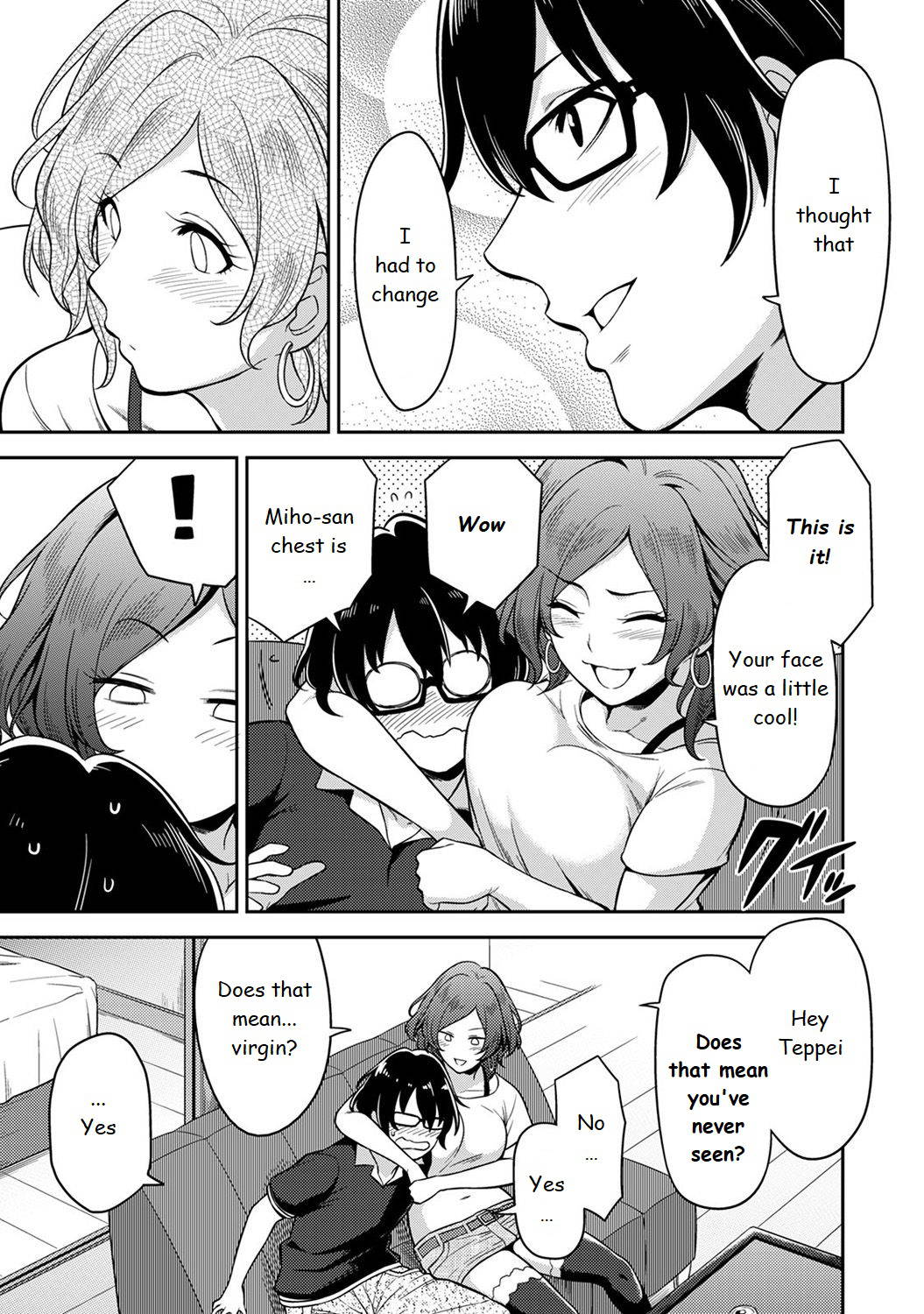 [Shouji Nigou] Minpaku Batting!? ~Mainichi Bijou to Yukizuri Ecchi~ Ch. 1 [English]