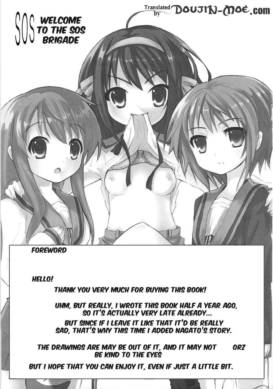 [Nounai Kanojo (Kishiri Toworu)] SOS-Dan ni Youkoso! (The Melancholy of Haruhi Suzumiya) [English] [doujin-moe]