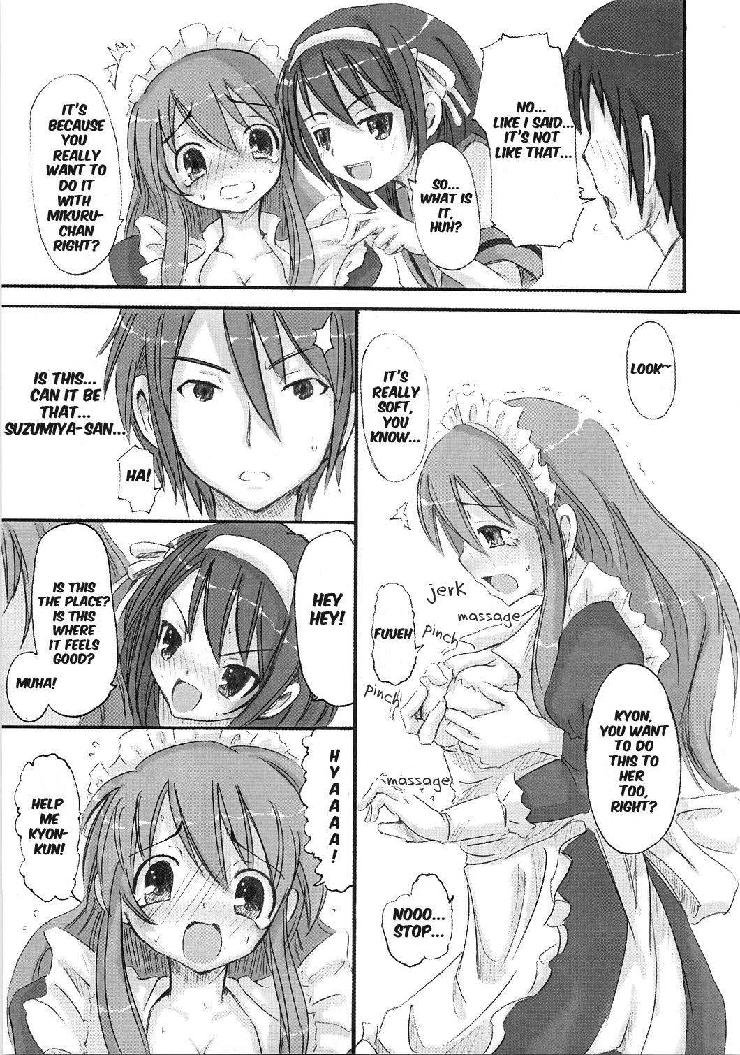 [Nounai Kanojo (Kishiri Toworu)] SOS-Dan ni Youkoso! (The Melancholy of Haruhi Suzumiya) [English] [doujin-moe]