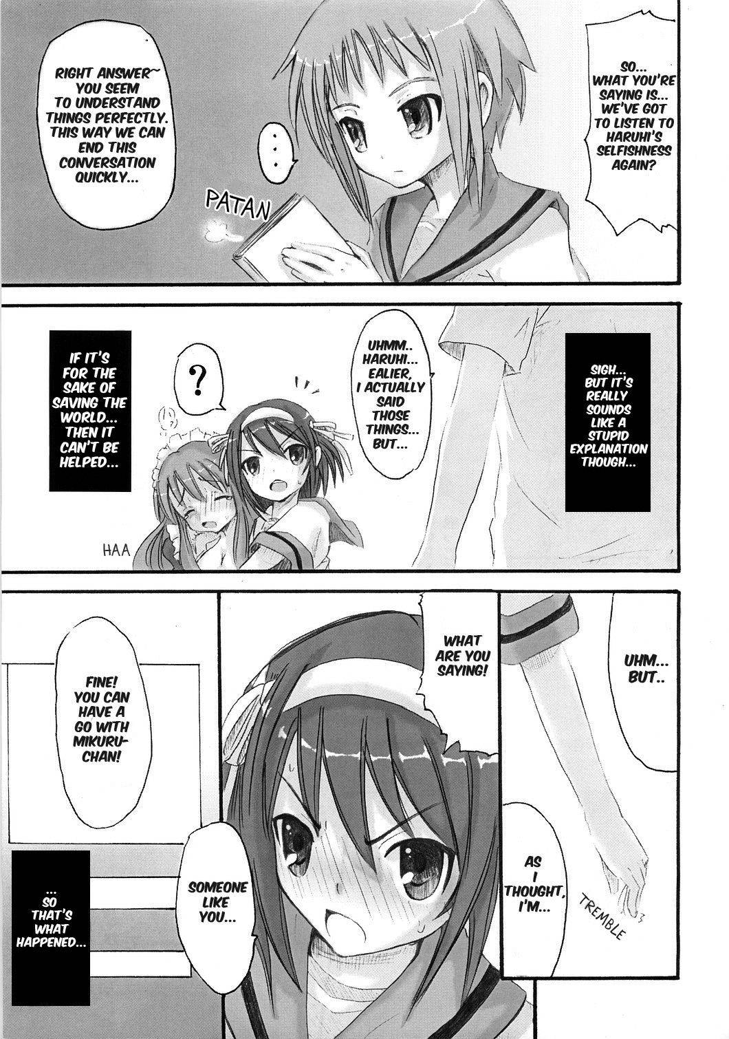 [Nounai Kanojo (Kishiri Toworu)] SOS-Dan ni Youkoso! (The Melancholy of Haruhi Suzumiya) [English] [doujin-moe]